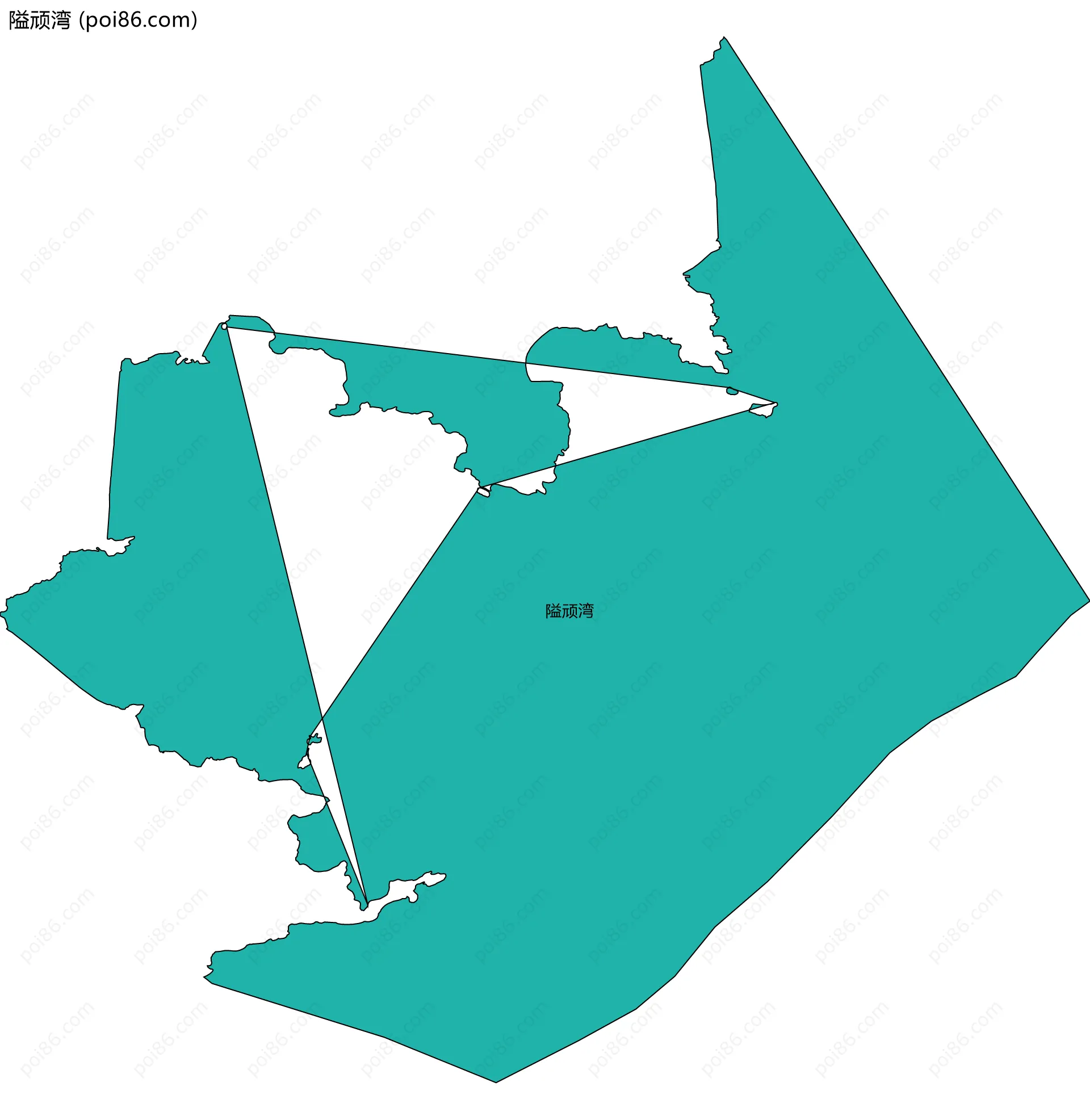 隘顽湾边界地图