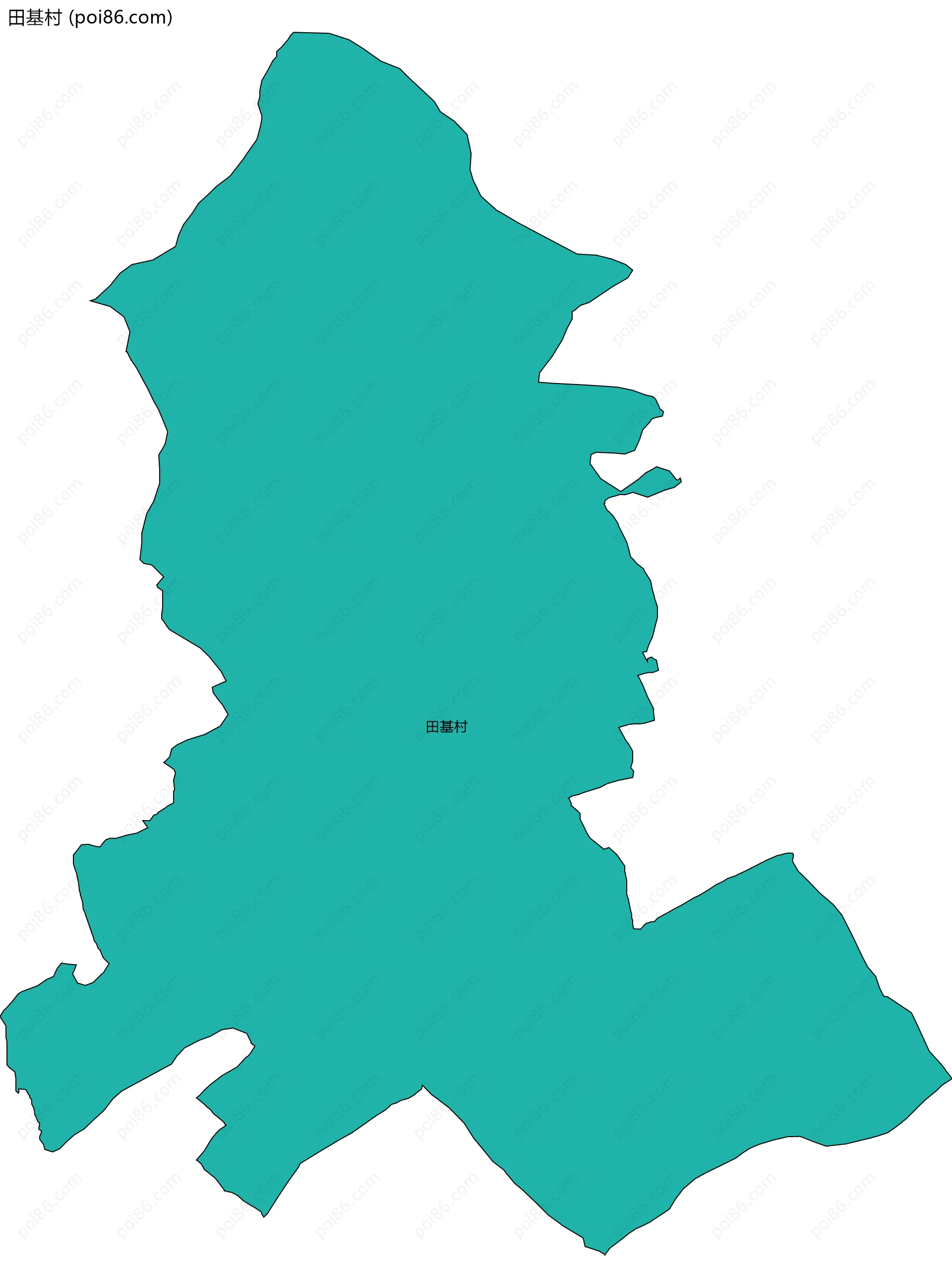 田基村边界地图