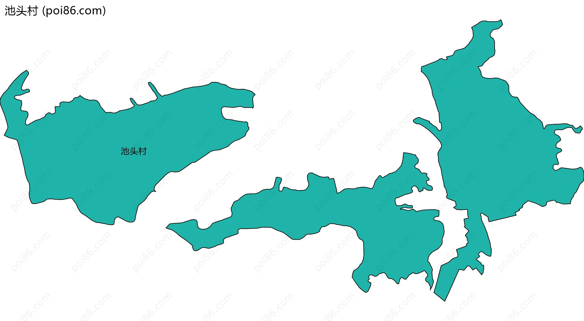 池头村边界地图