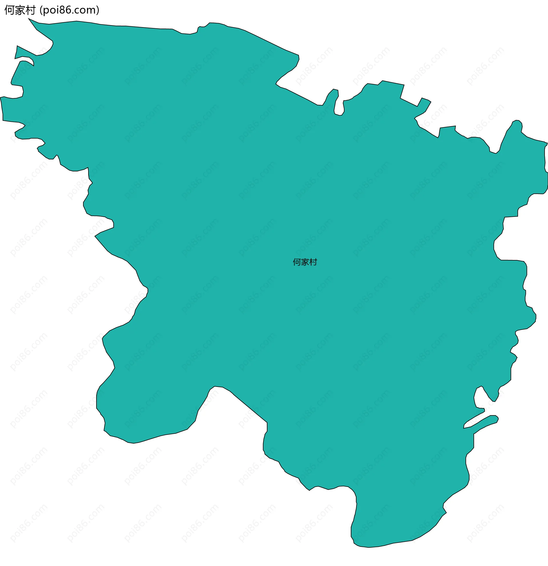何家村边界地图