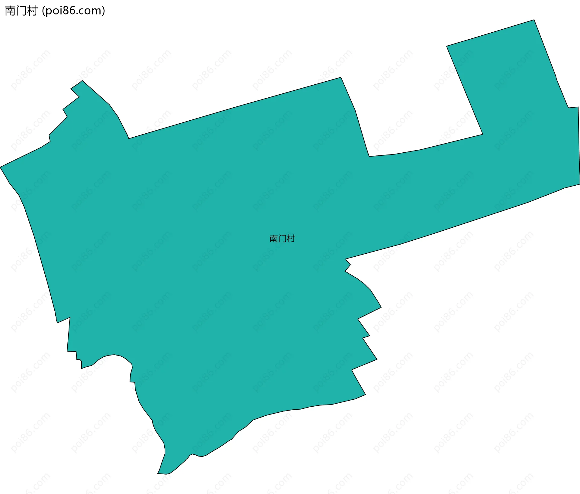 南门村边界地图