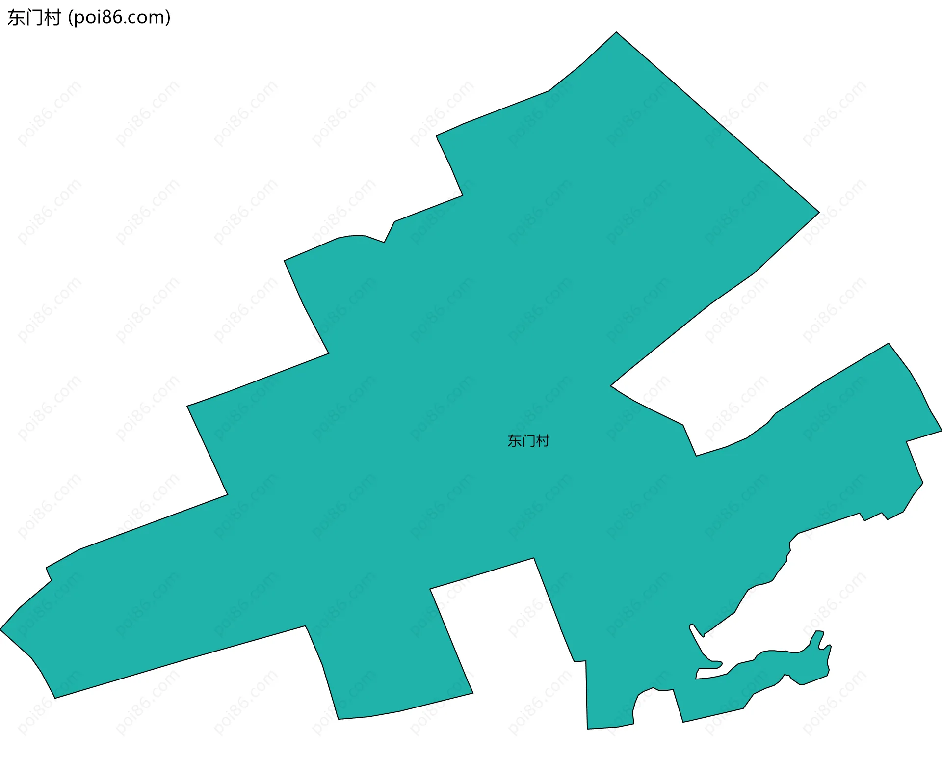 东门村边界地图