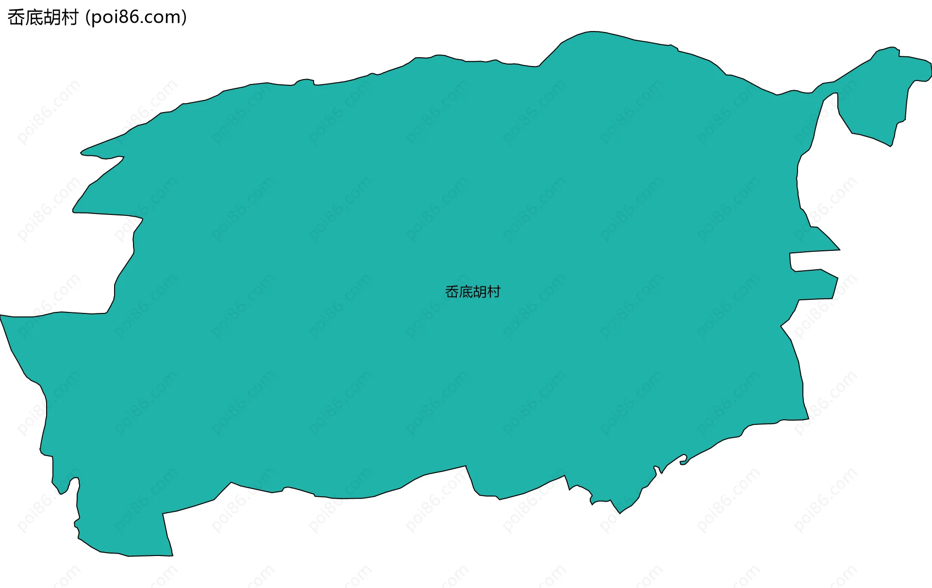 岙底胡村边界地图