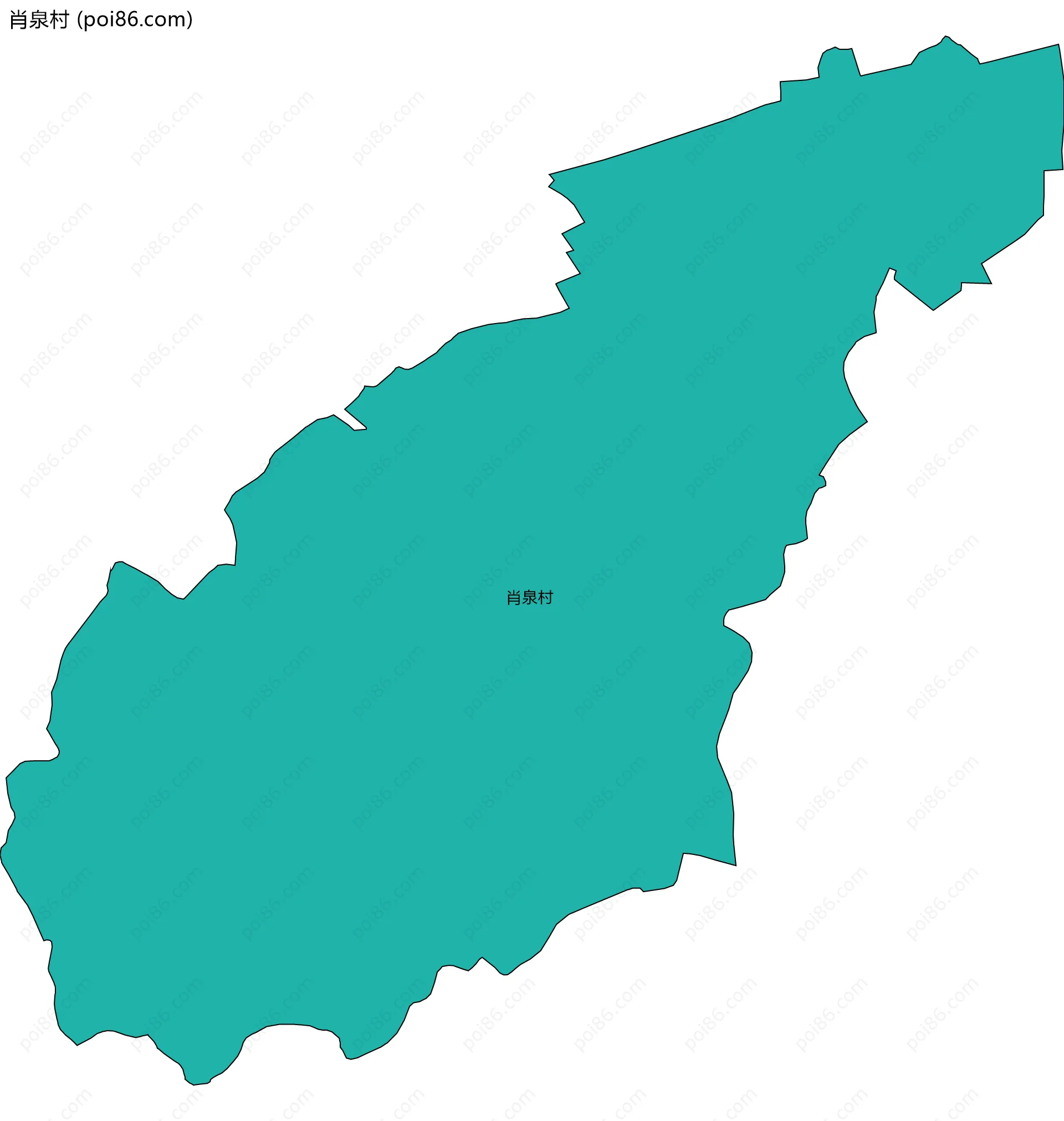 肖泉村边界地图