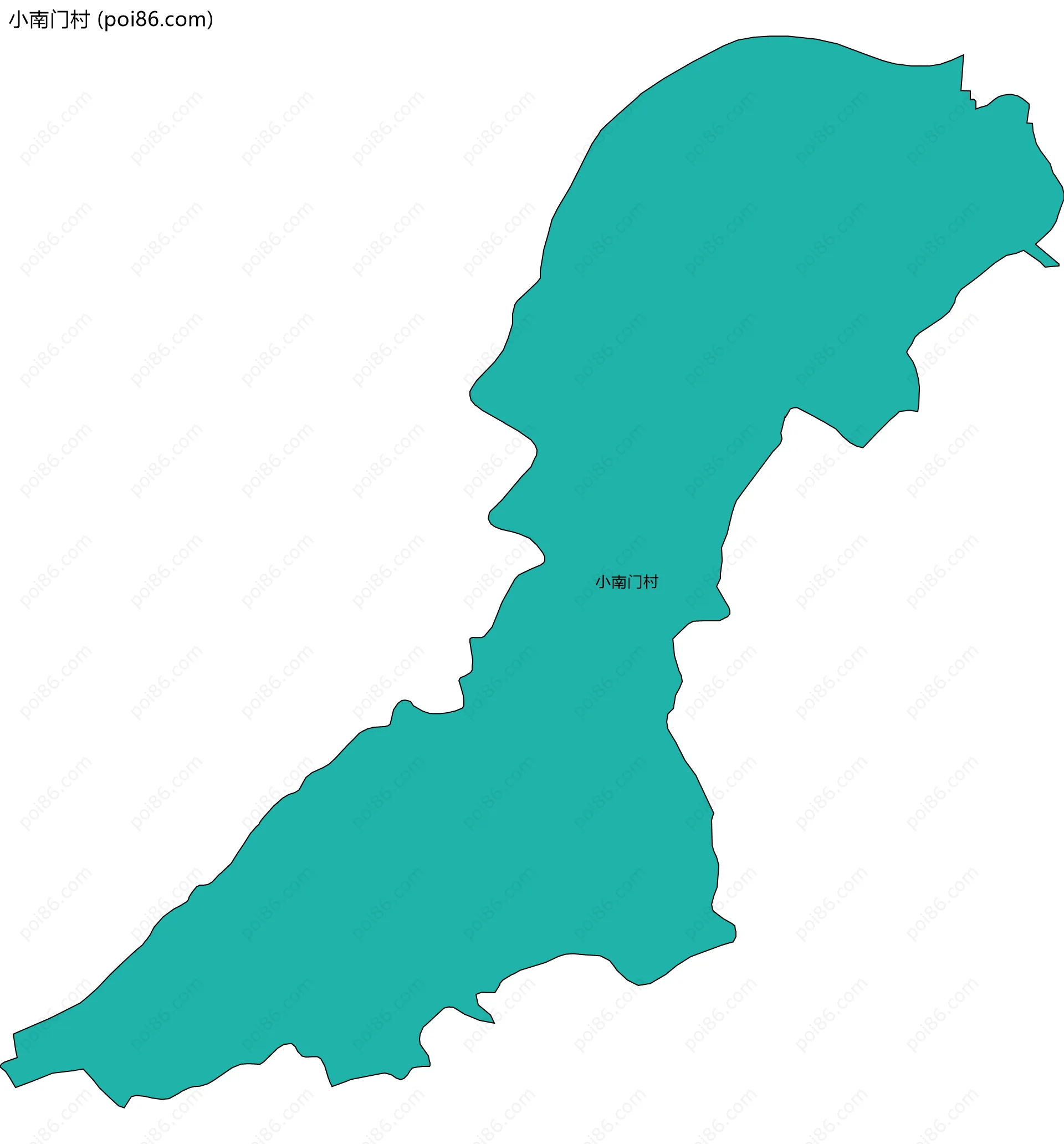 小南门村边界地图