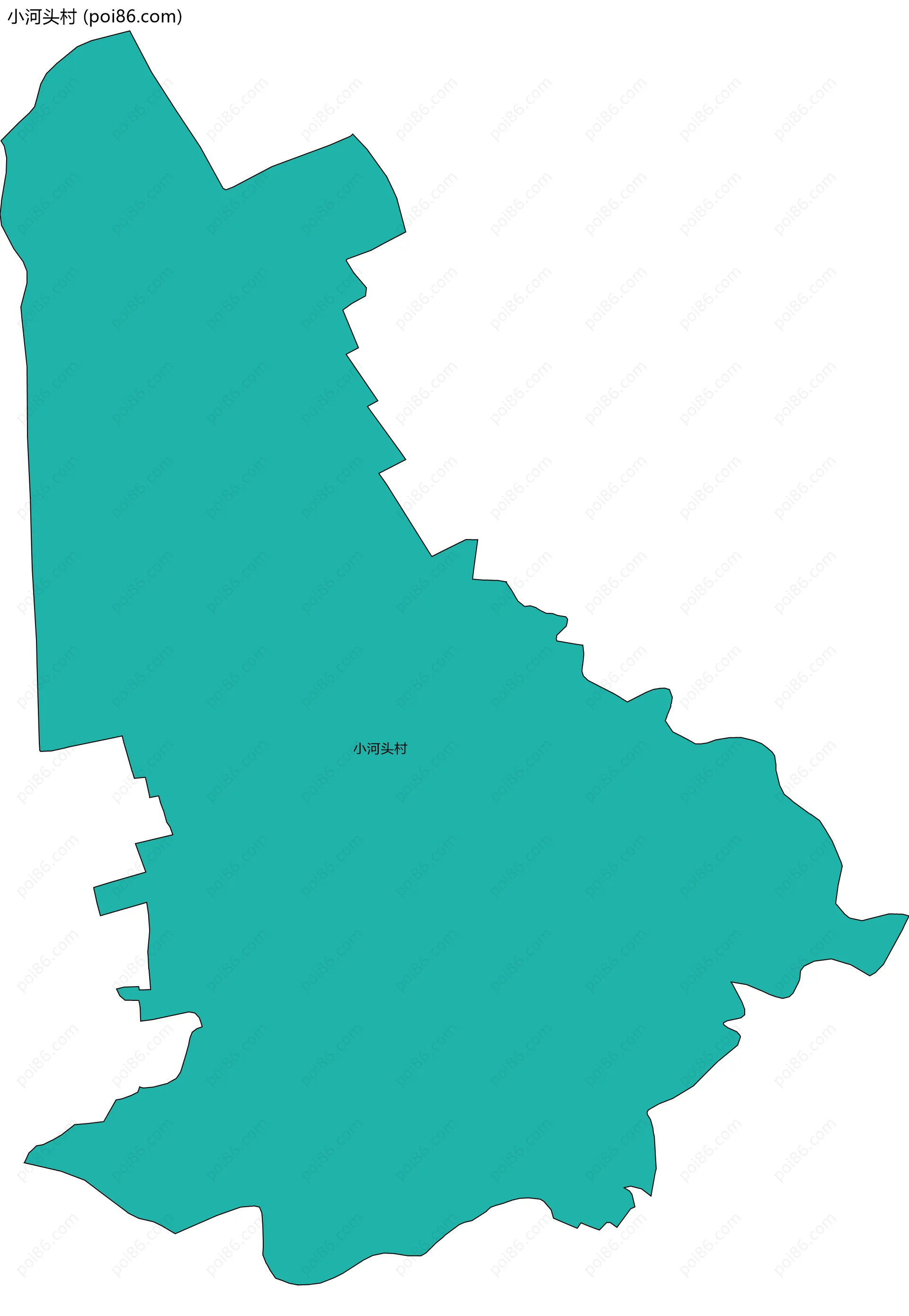 小河头村边界地图