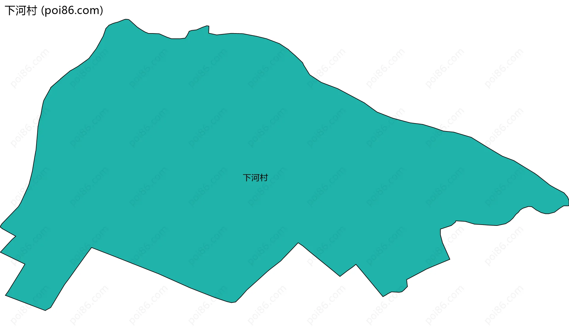 下河村边界地图