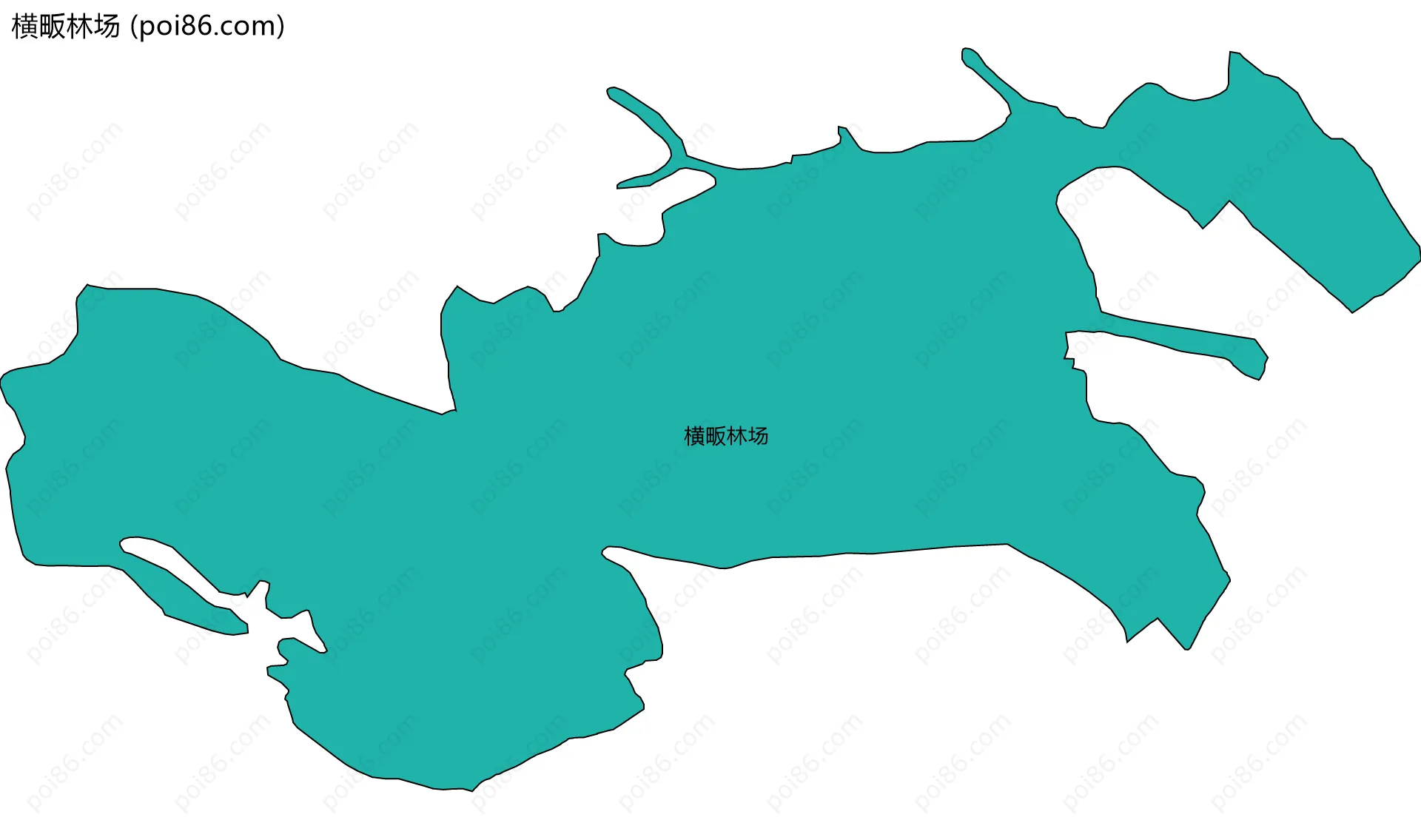 横畈林场边界地图