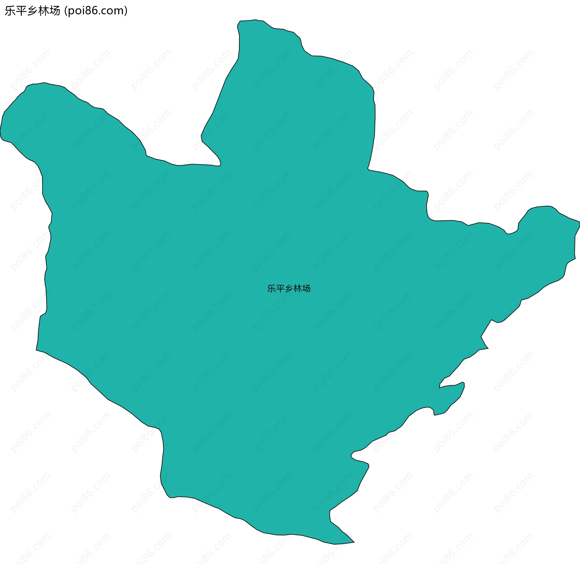 乐平乡林场边界地图