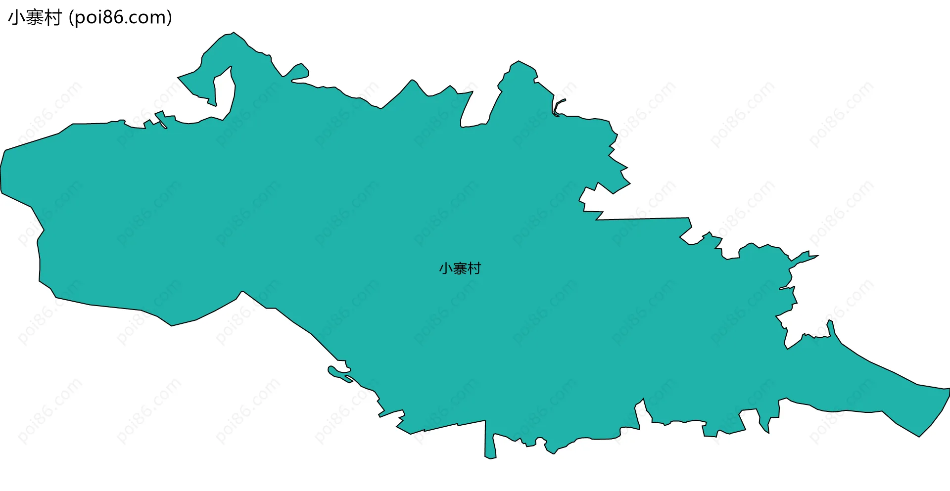 小寨村边界地图