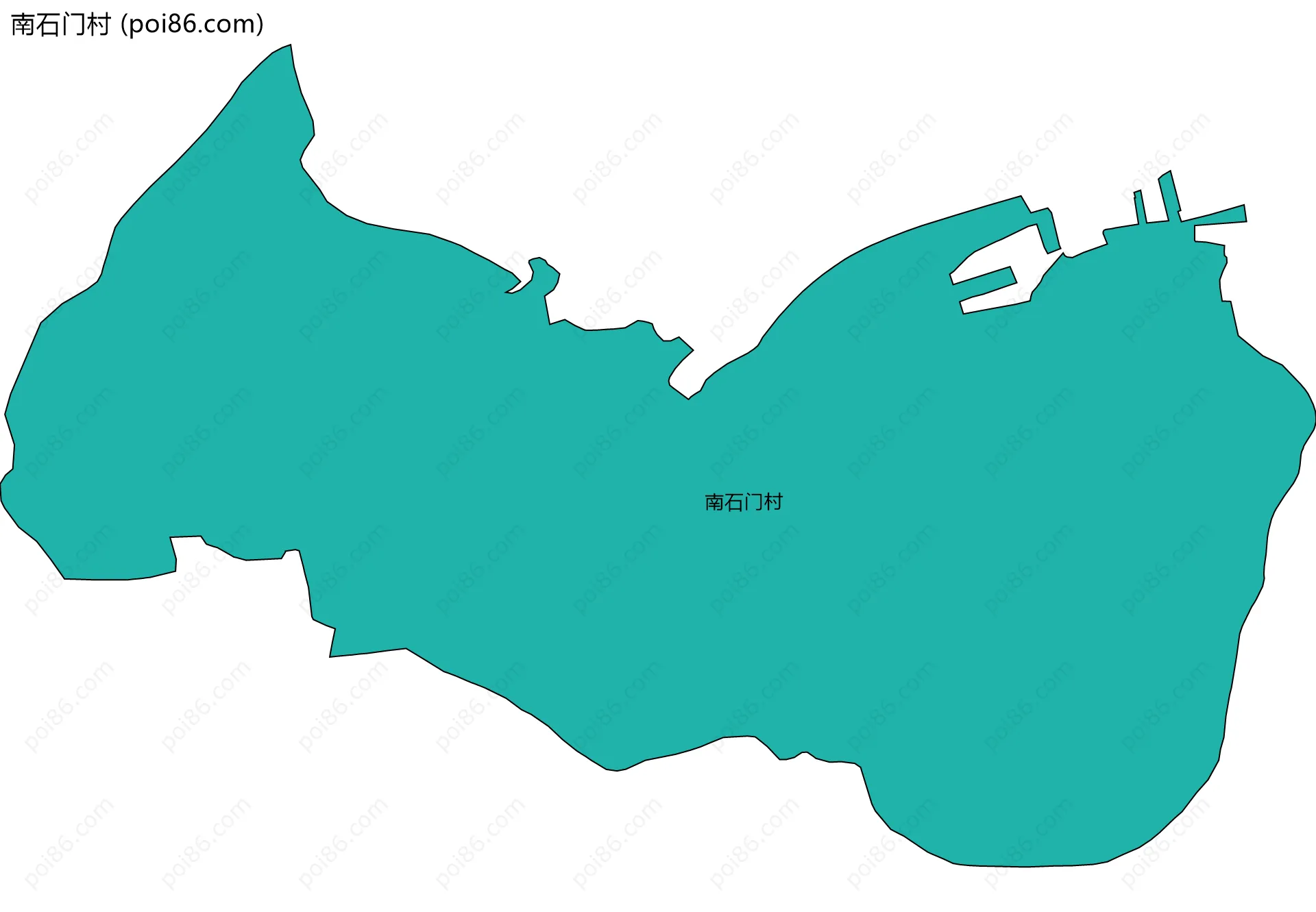 南石门村边界地图
