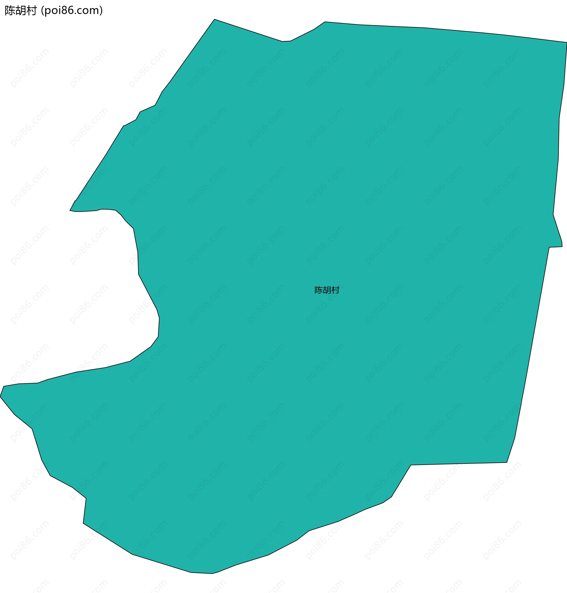 陈胡村边界地图