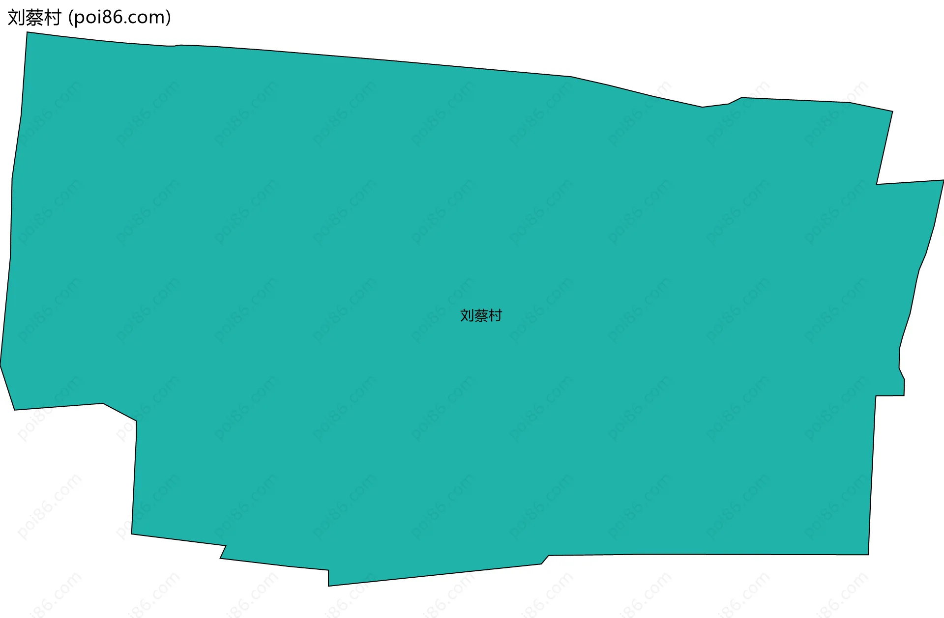 刘蔡村边界地图