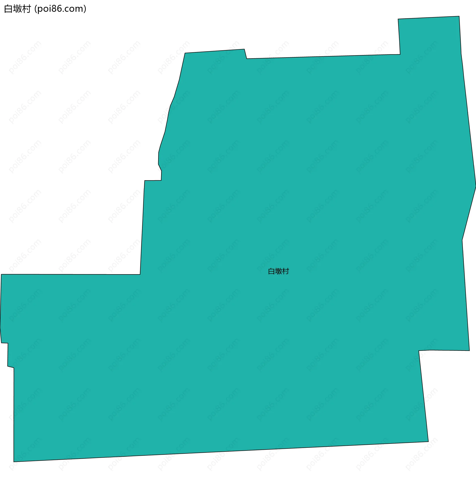 白墩村边界地图