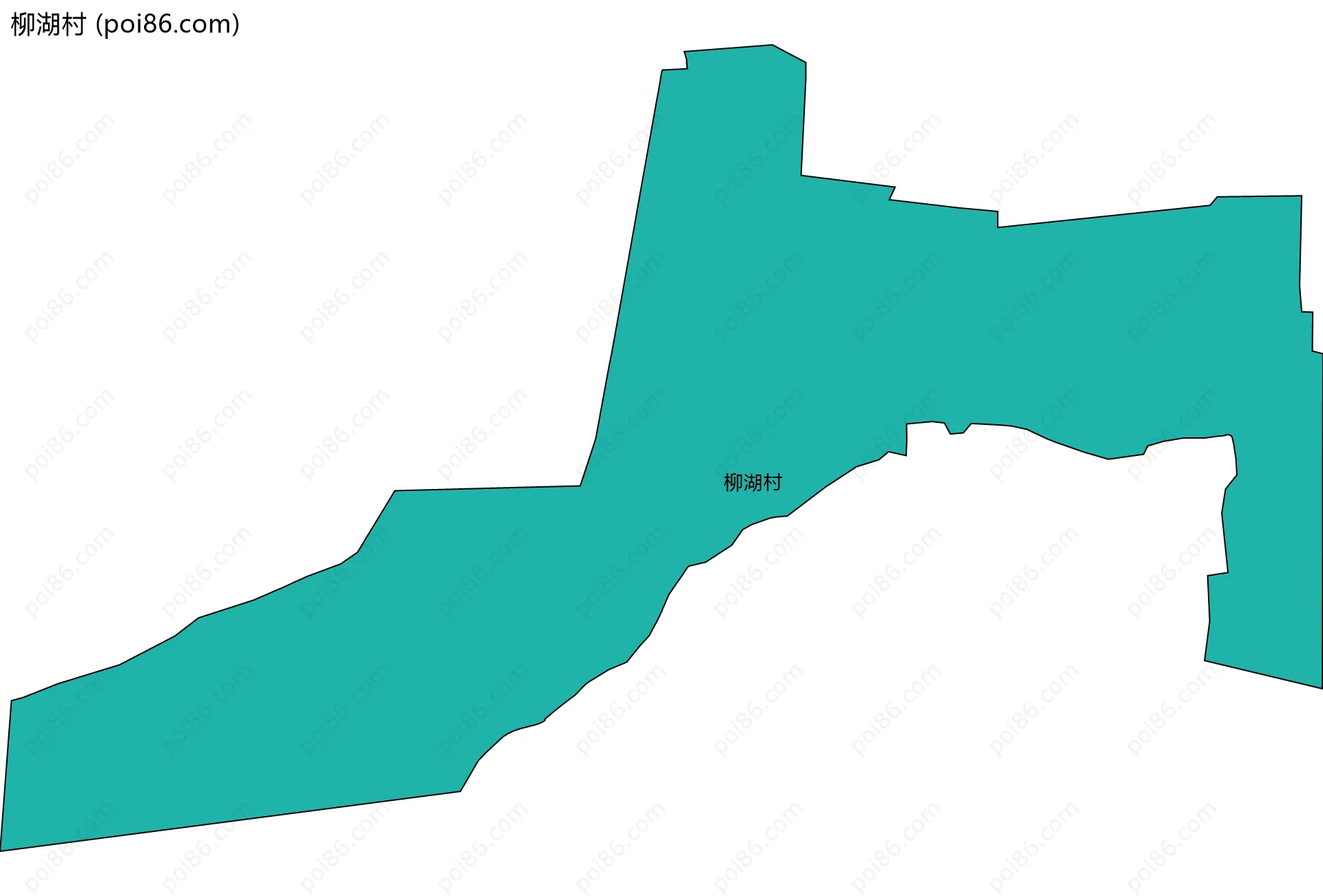 柳湖村边界地图
