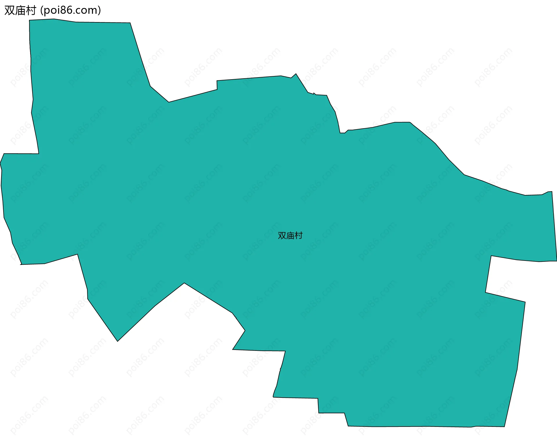 双庙村边界地图