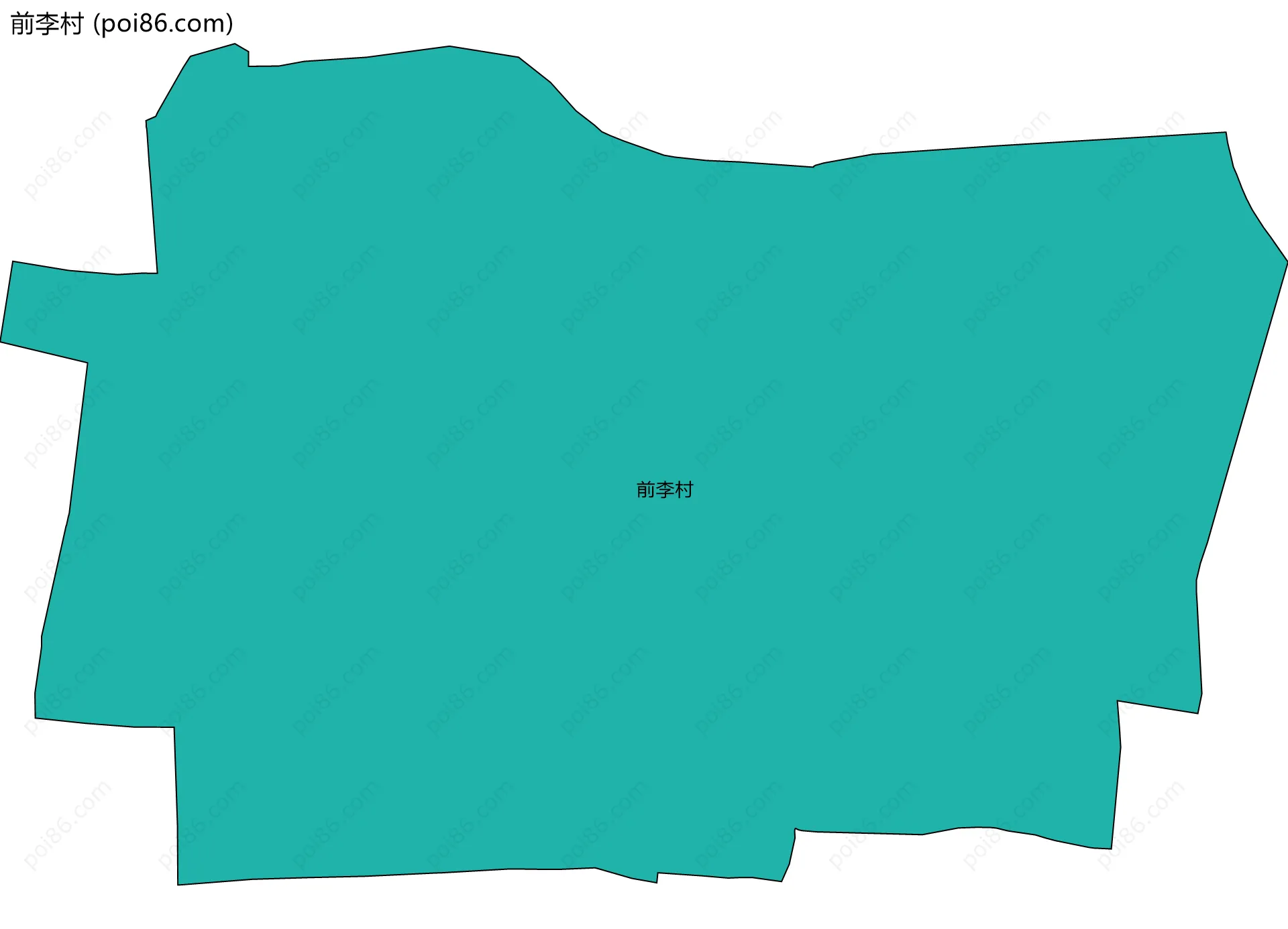 前李村边界地图