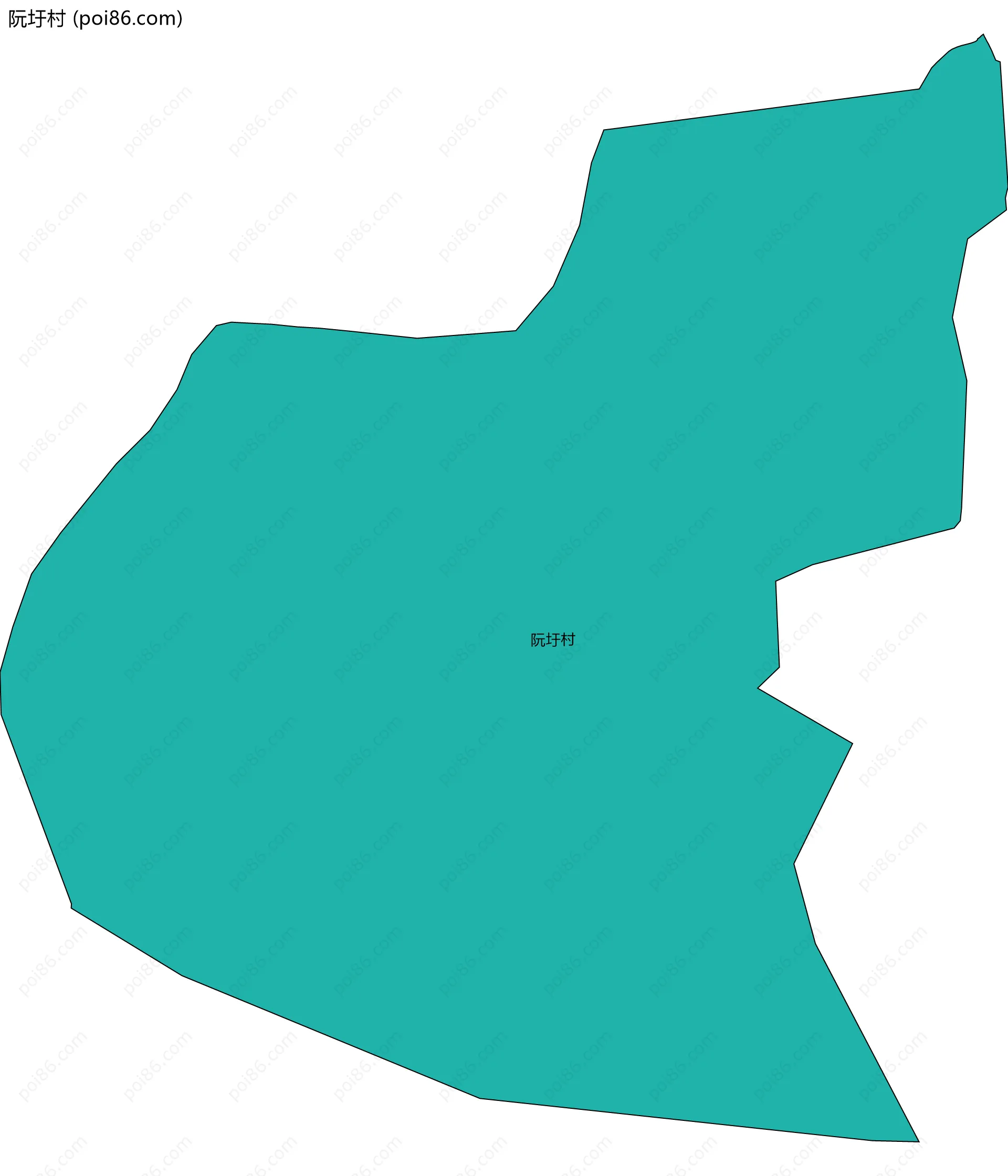 阮圩村边界地图