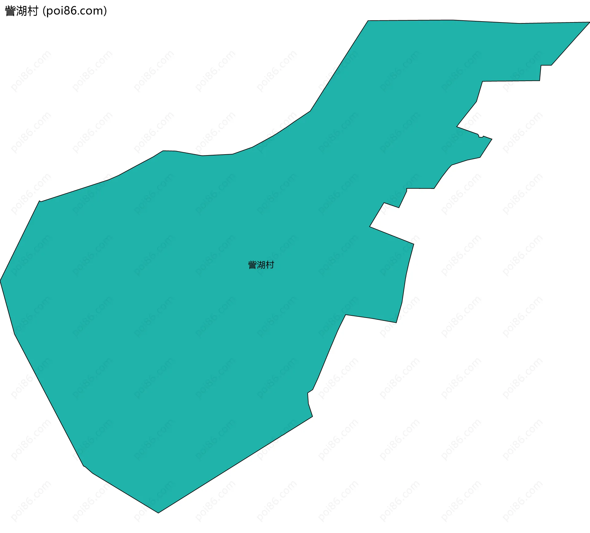 訾湖村边界地图
