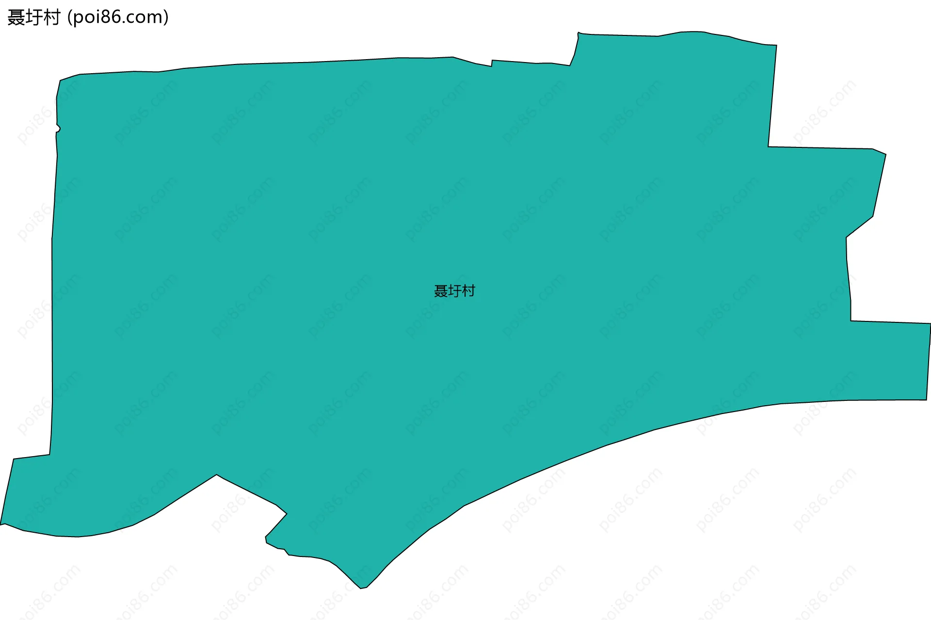 聂圩村边界地图
