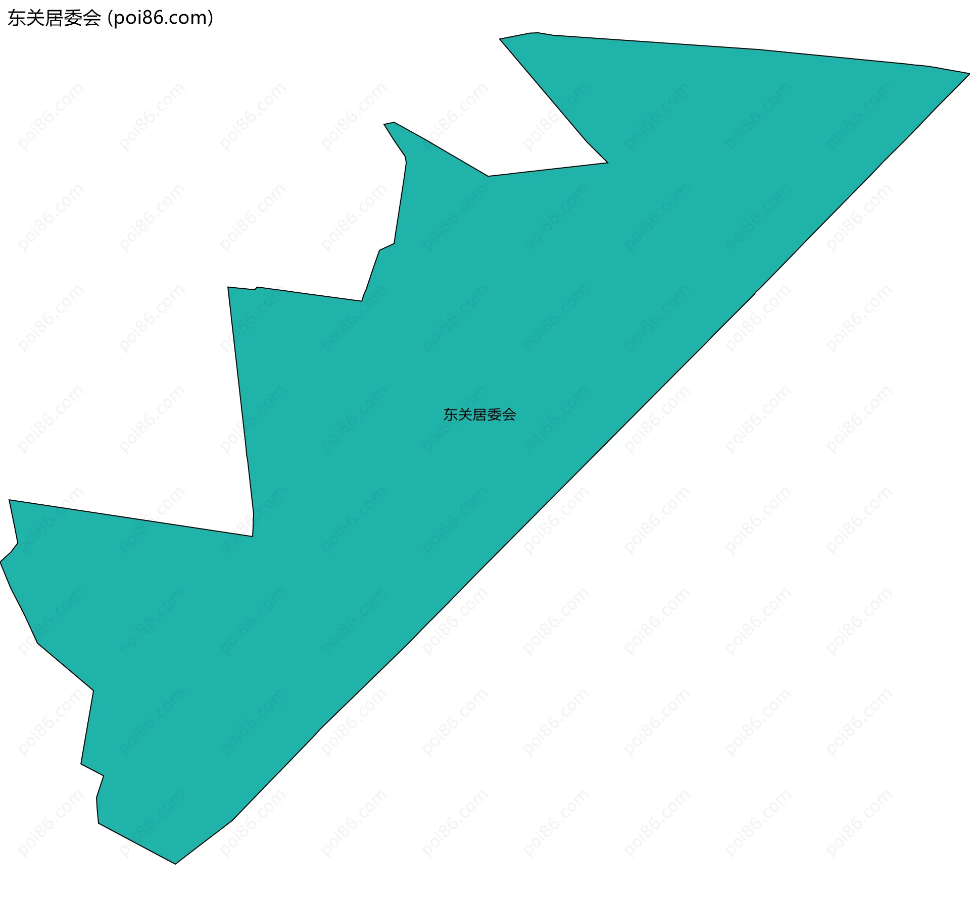 东关居委会边界地图