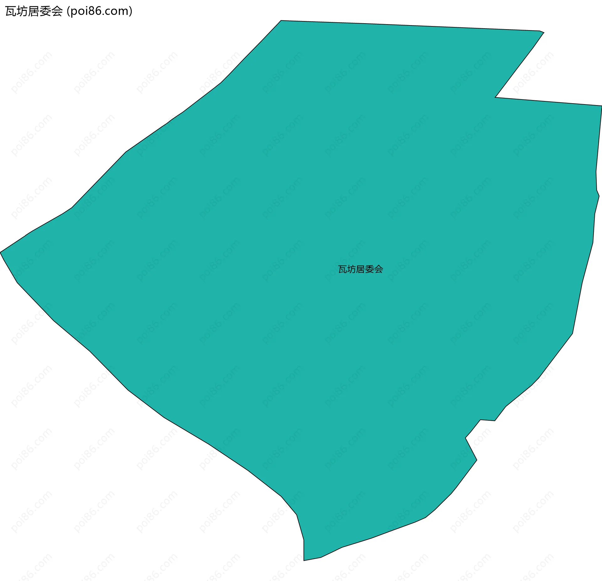 瓦坊居委会边界地图