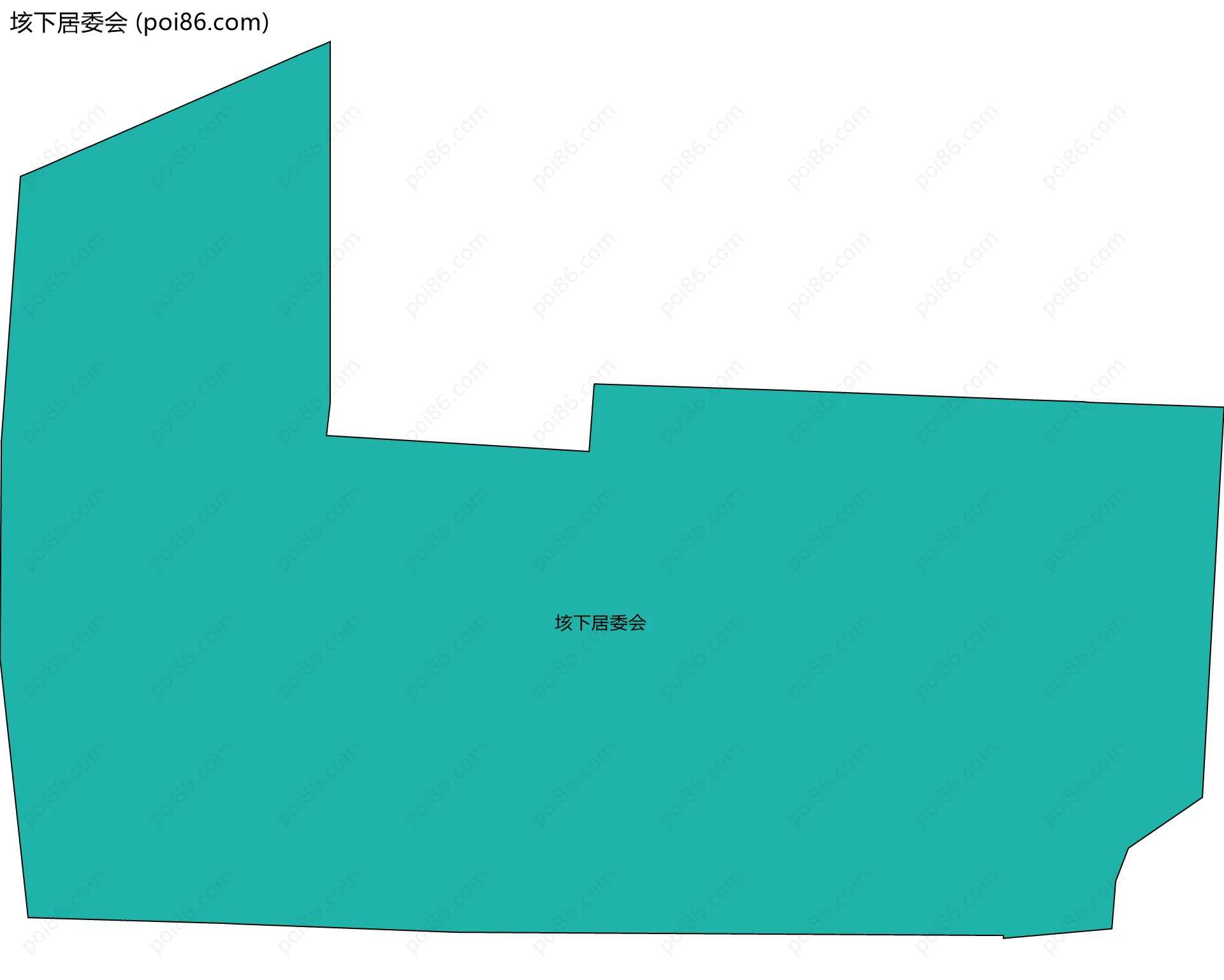 垓下居委会边界地图