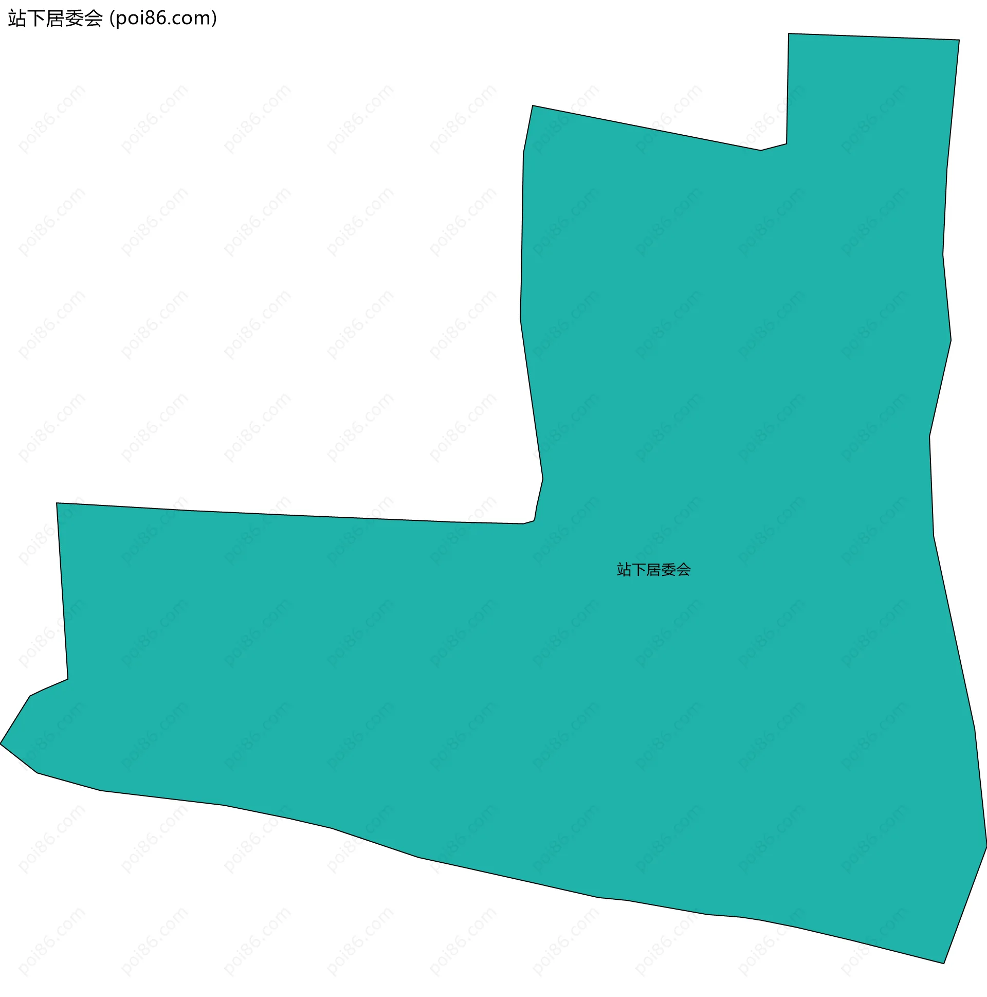 站下居委会边界地图