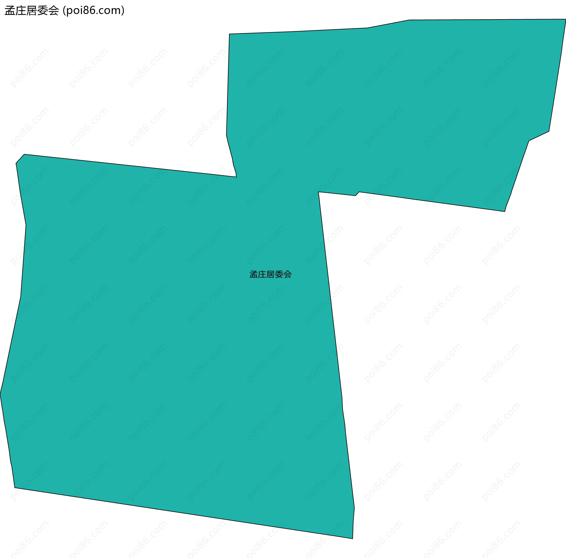 孟庄居委会边界地图