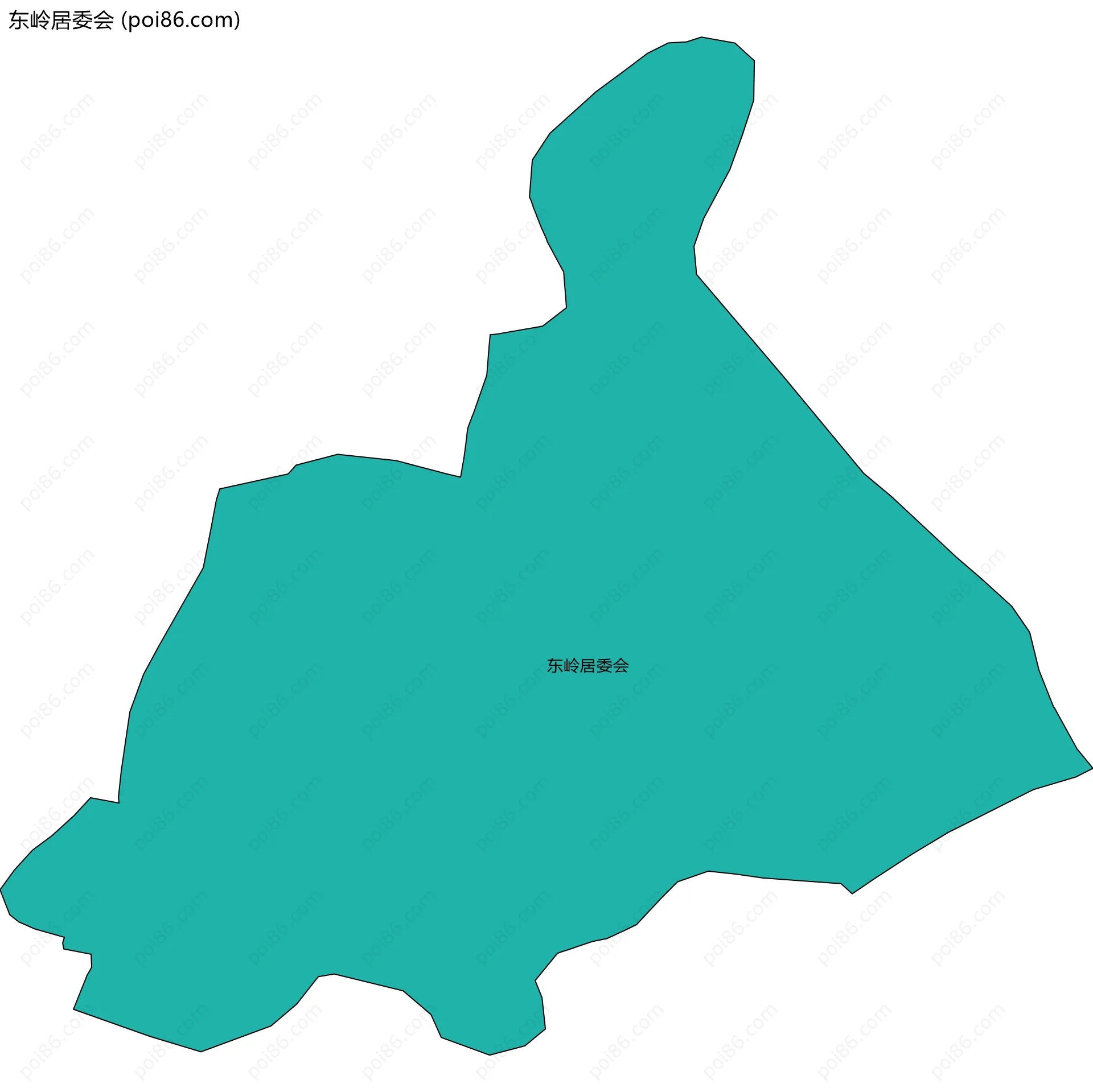 东岭居委会边界地图