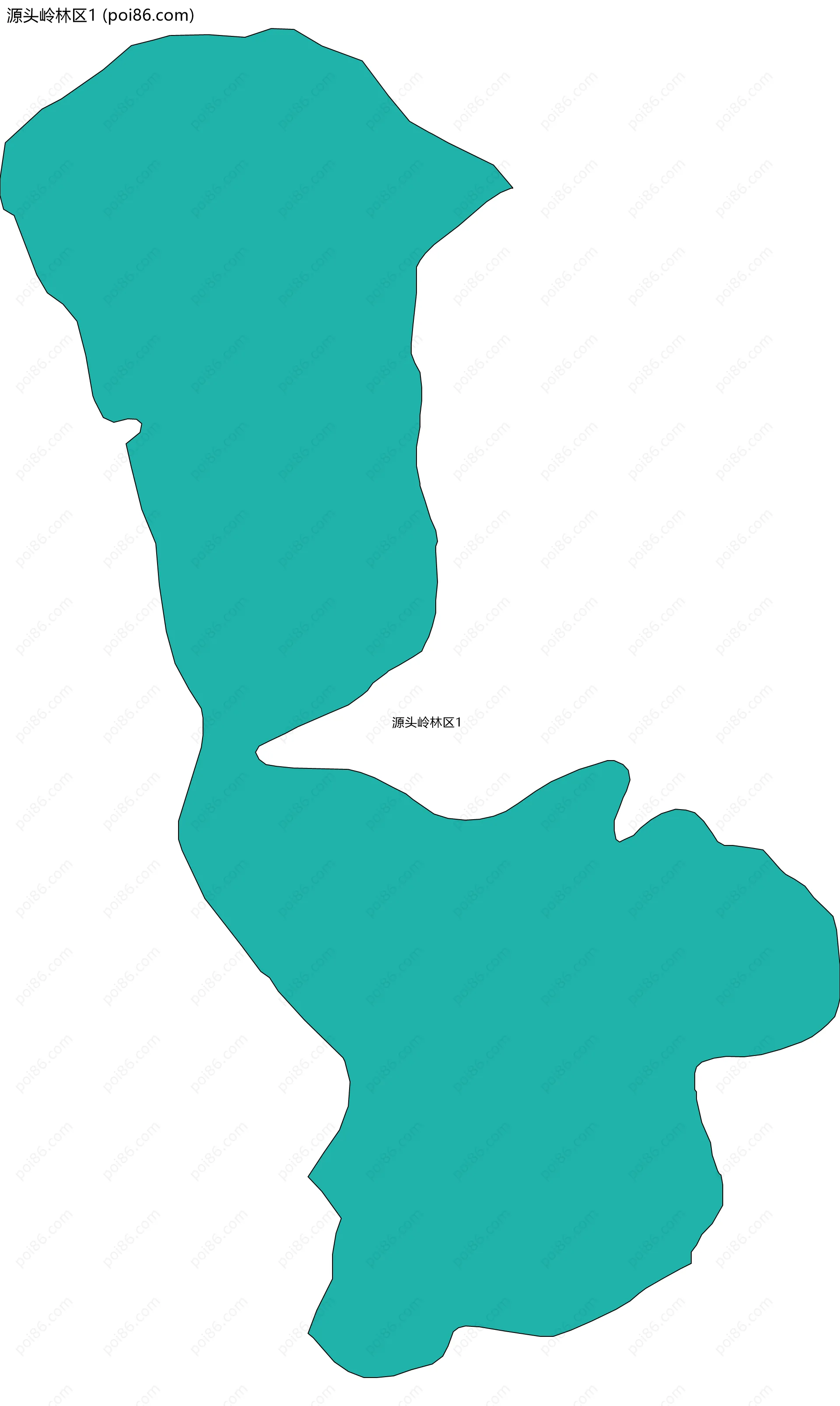 源头岭林区1边界地图