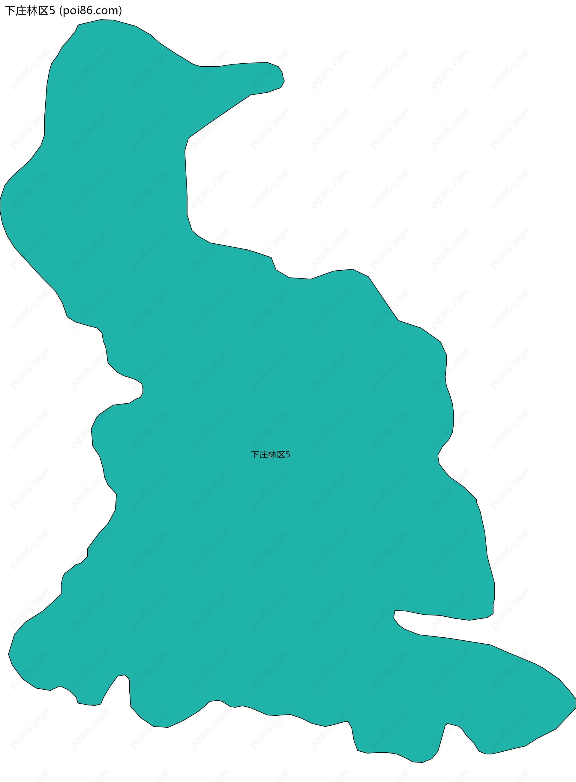 下庄林区5边界地图