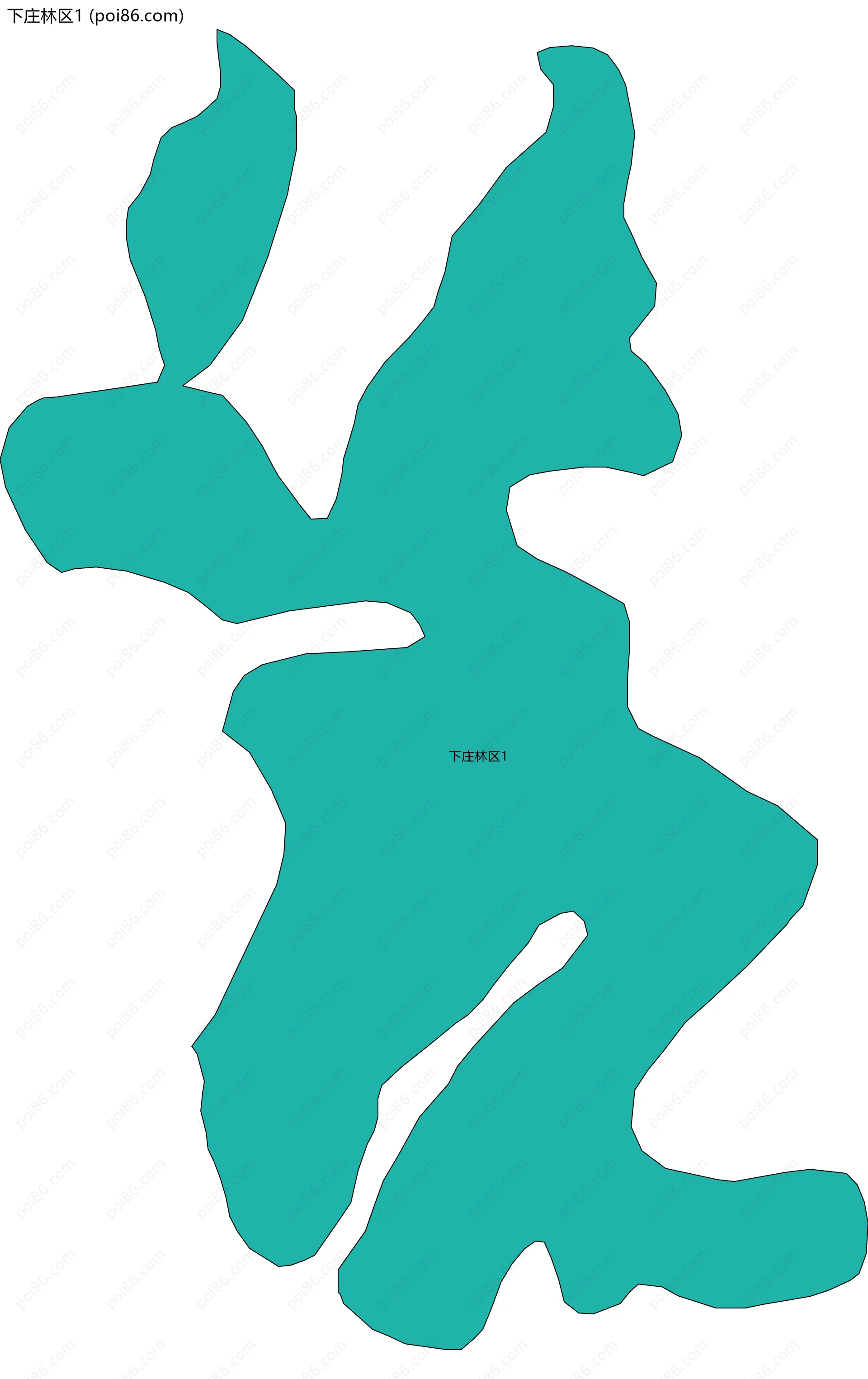 下庄林区1边界地图