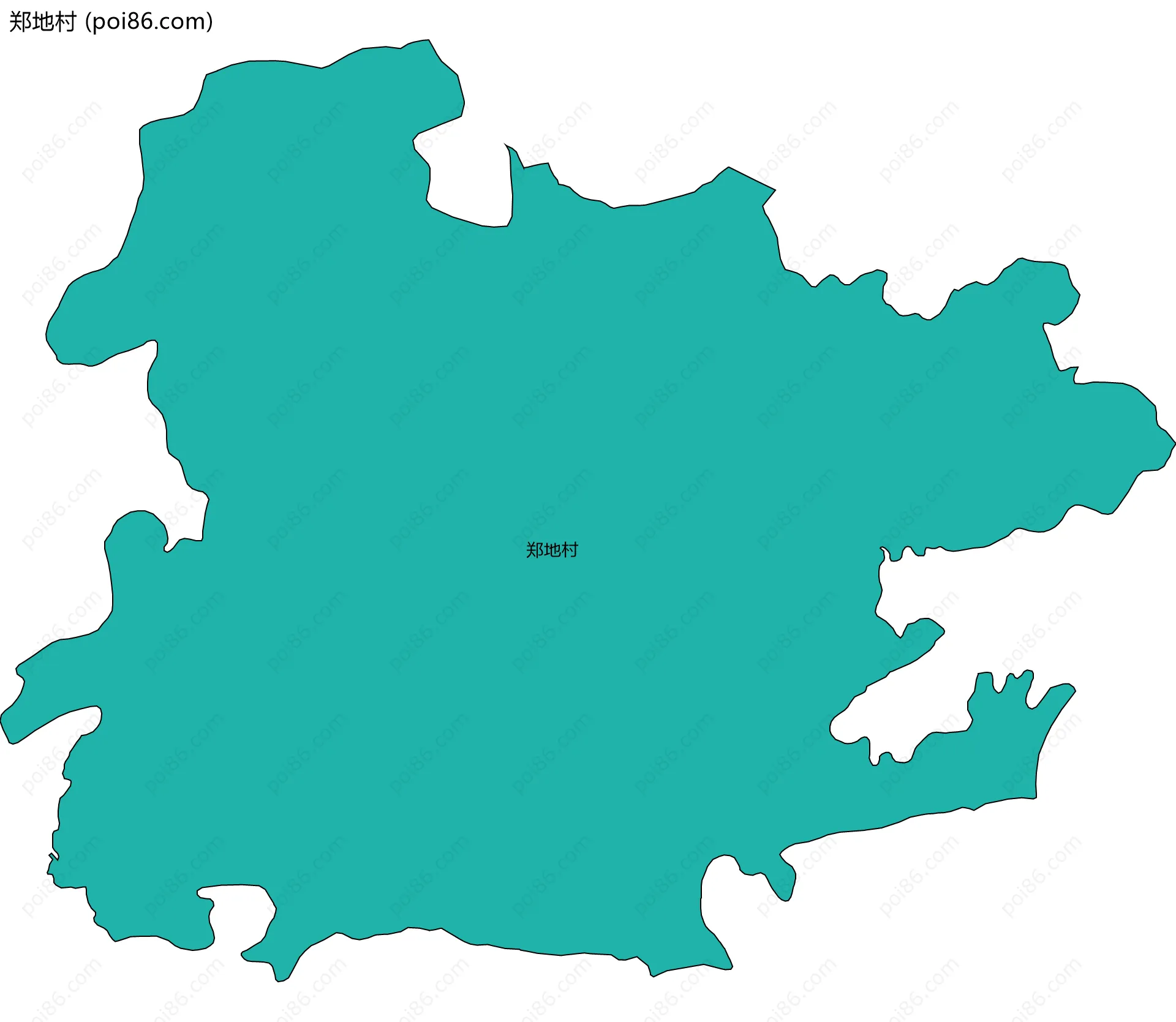 郑地村边界地图