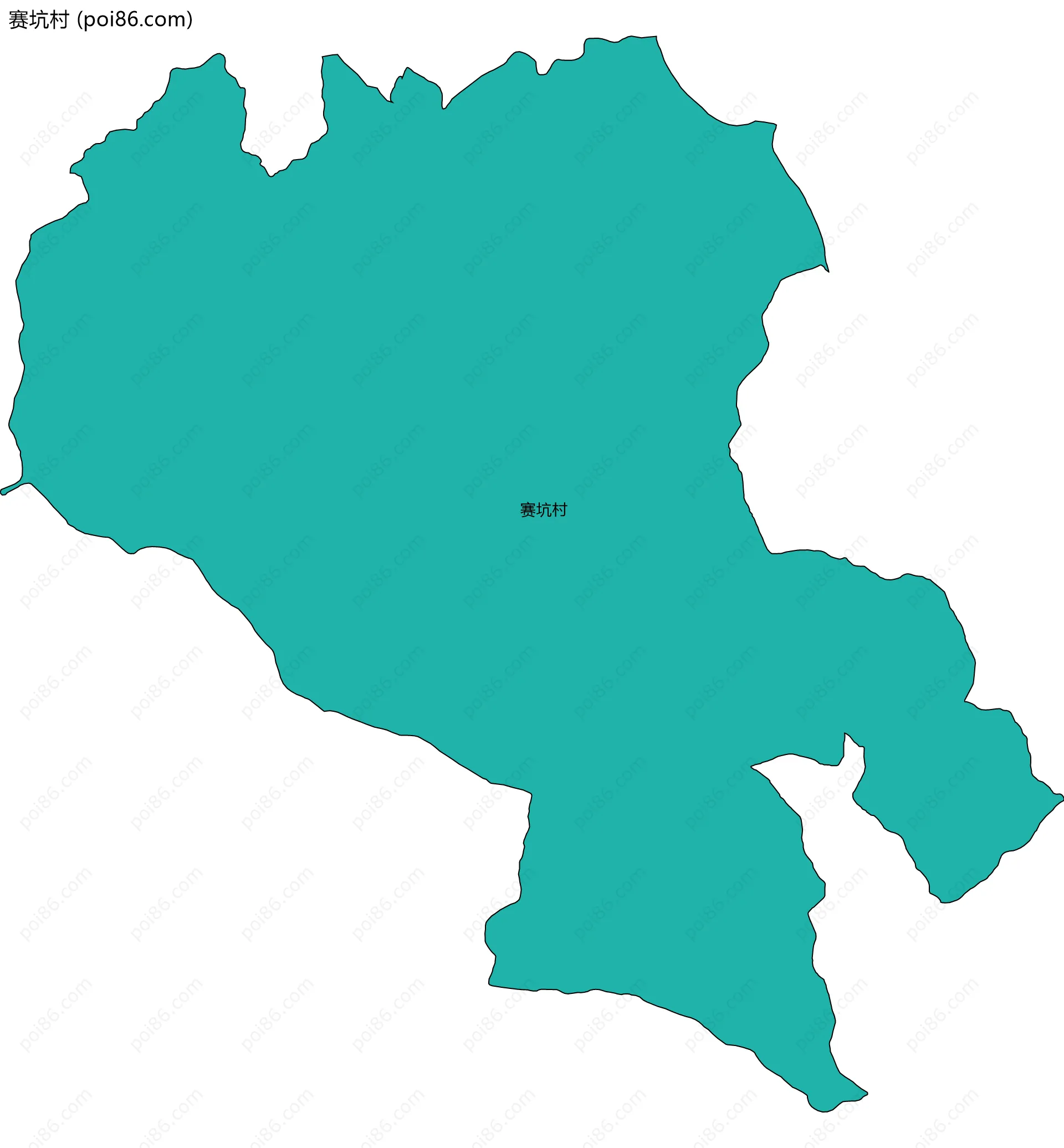 赛坑村边界地图