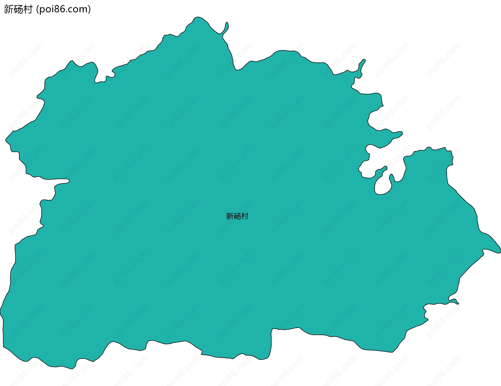 新砀村边界地图