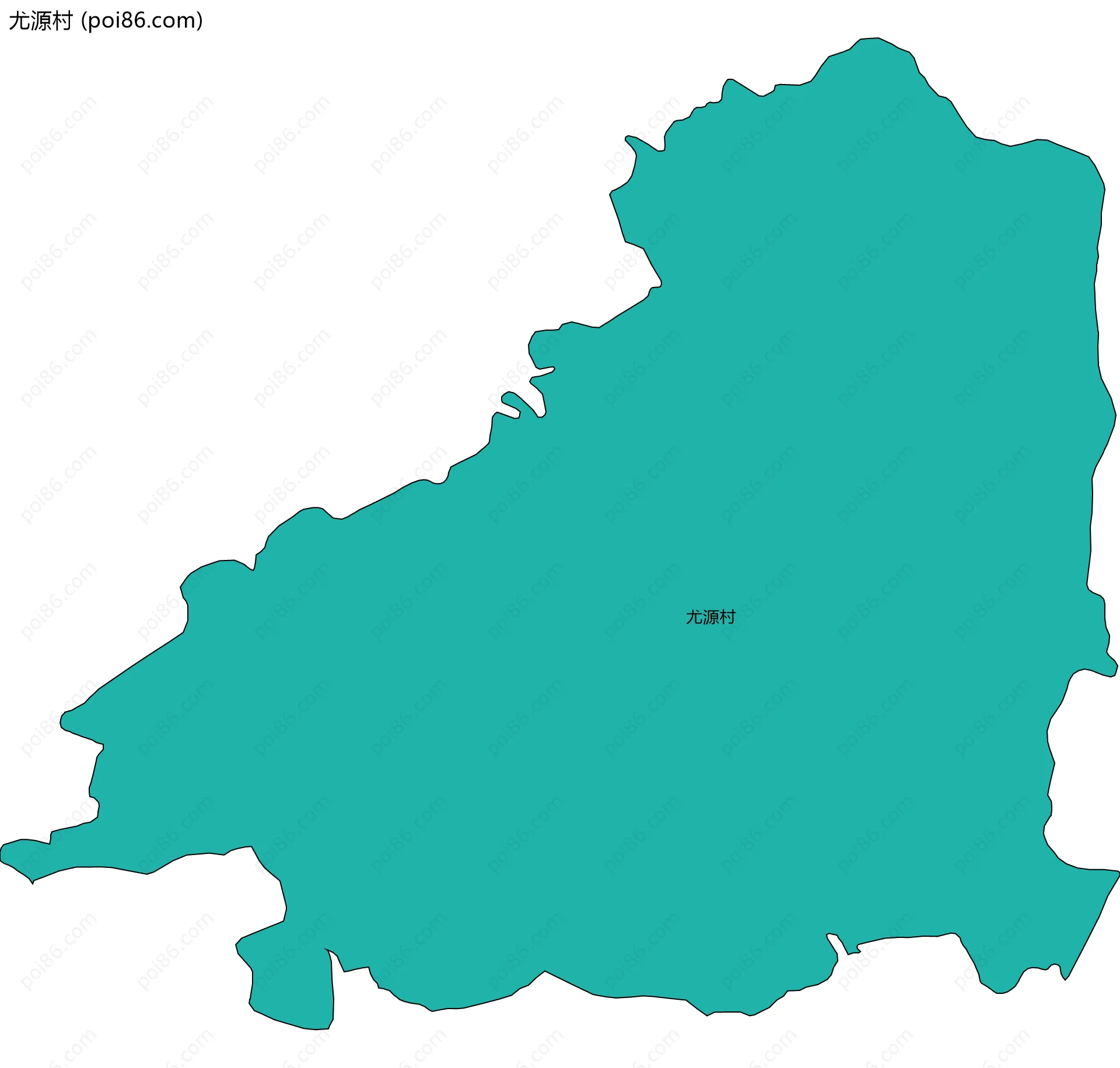 尤源村边界地图