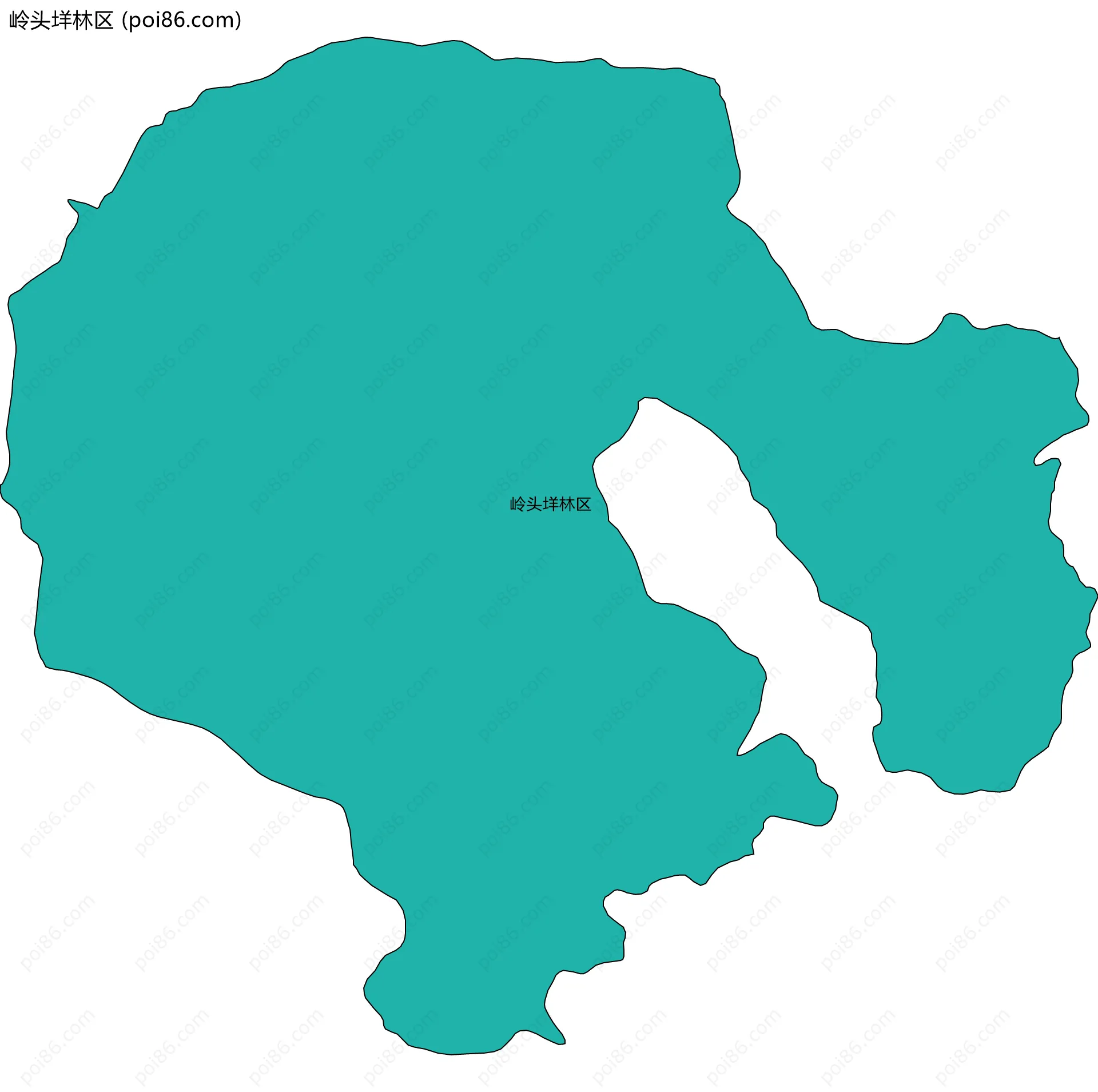 岭头垟林区边界地图