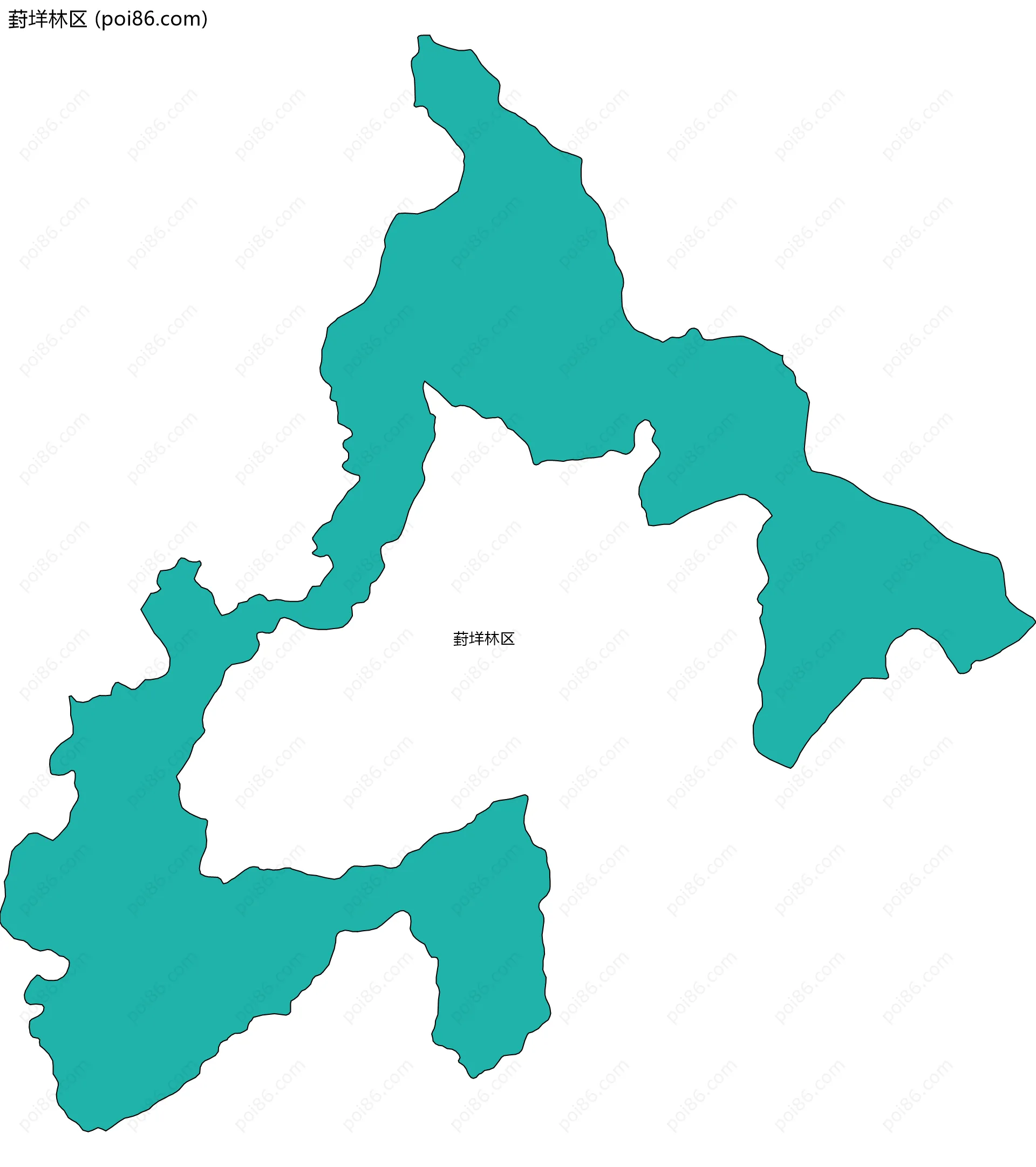 葑垟林区边界地图