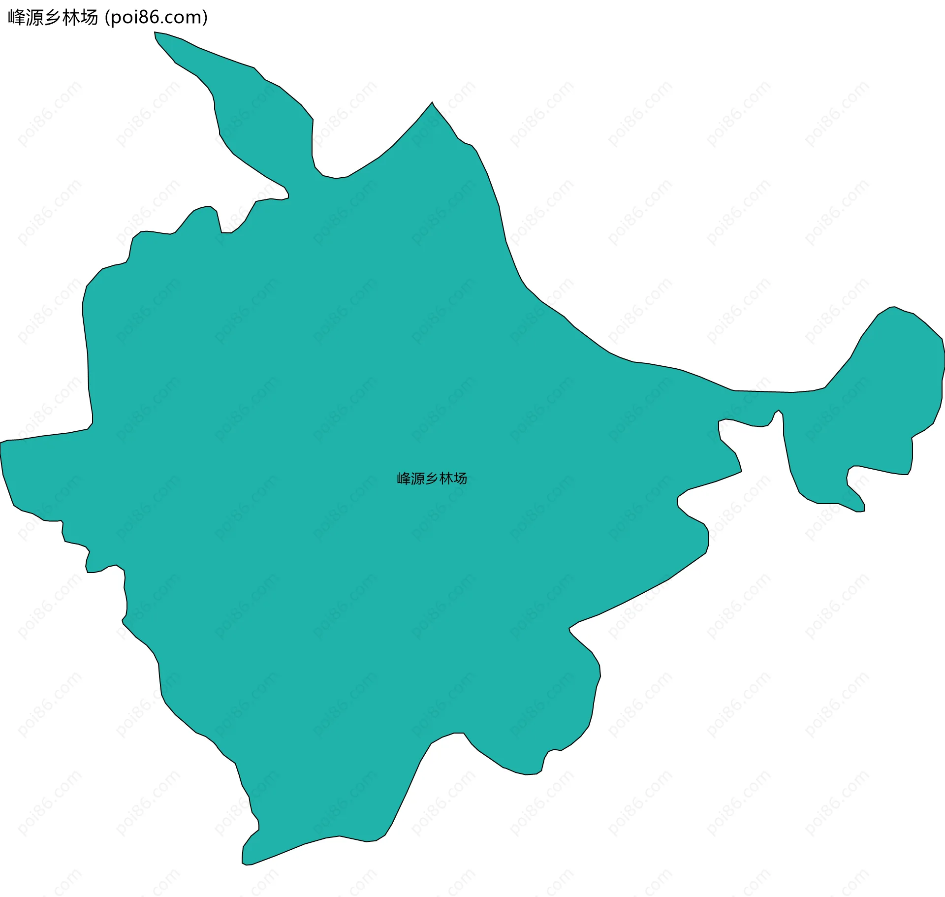 峰源乡林场边界地图