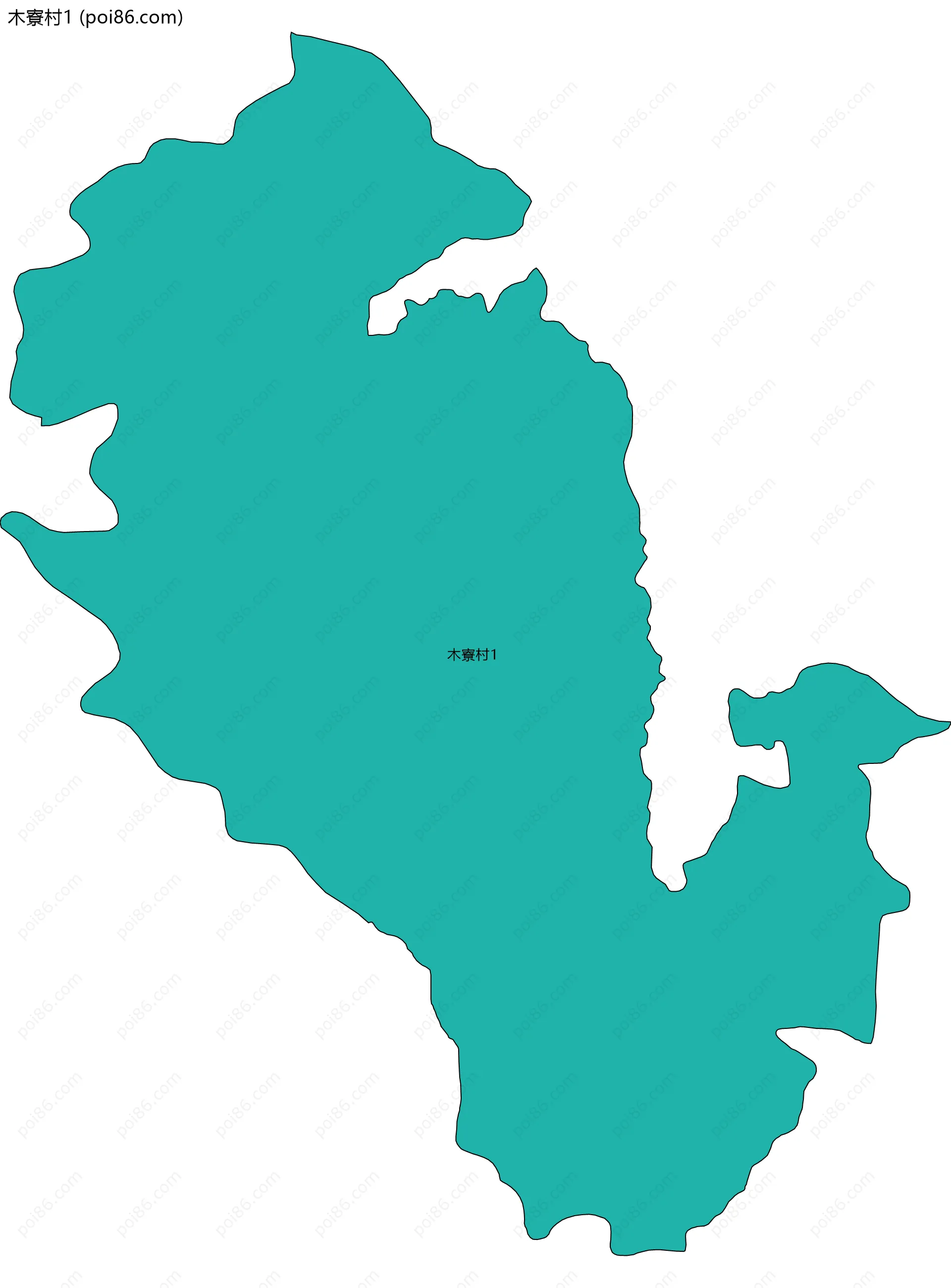 木寮村1边界地图