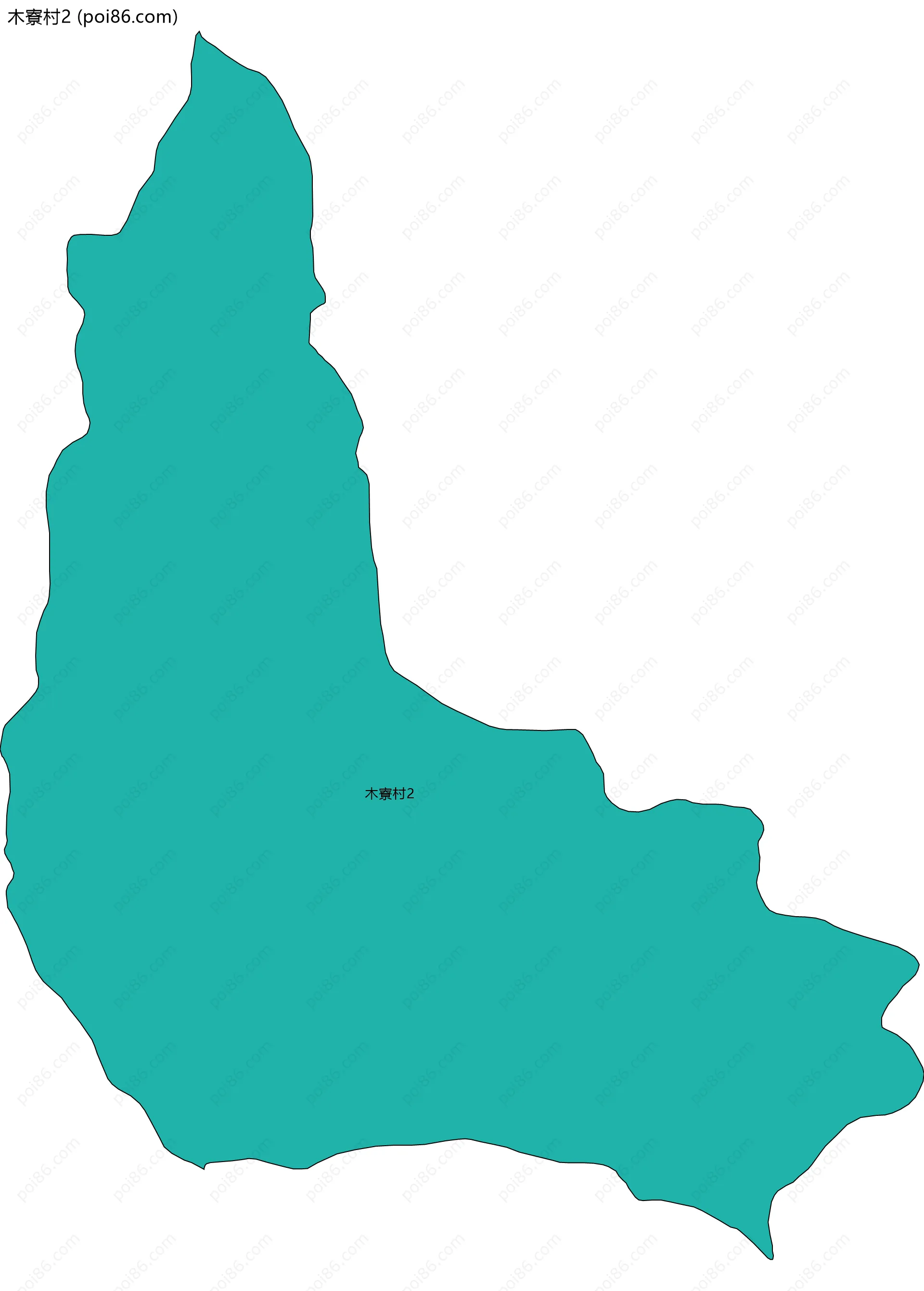 木寮村2边界地图