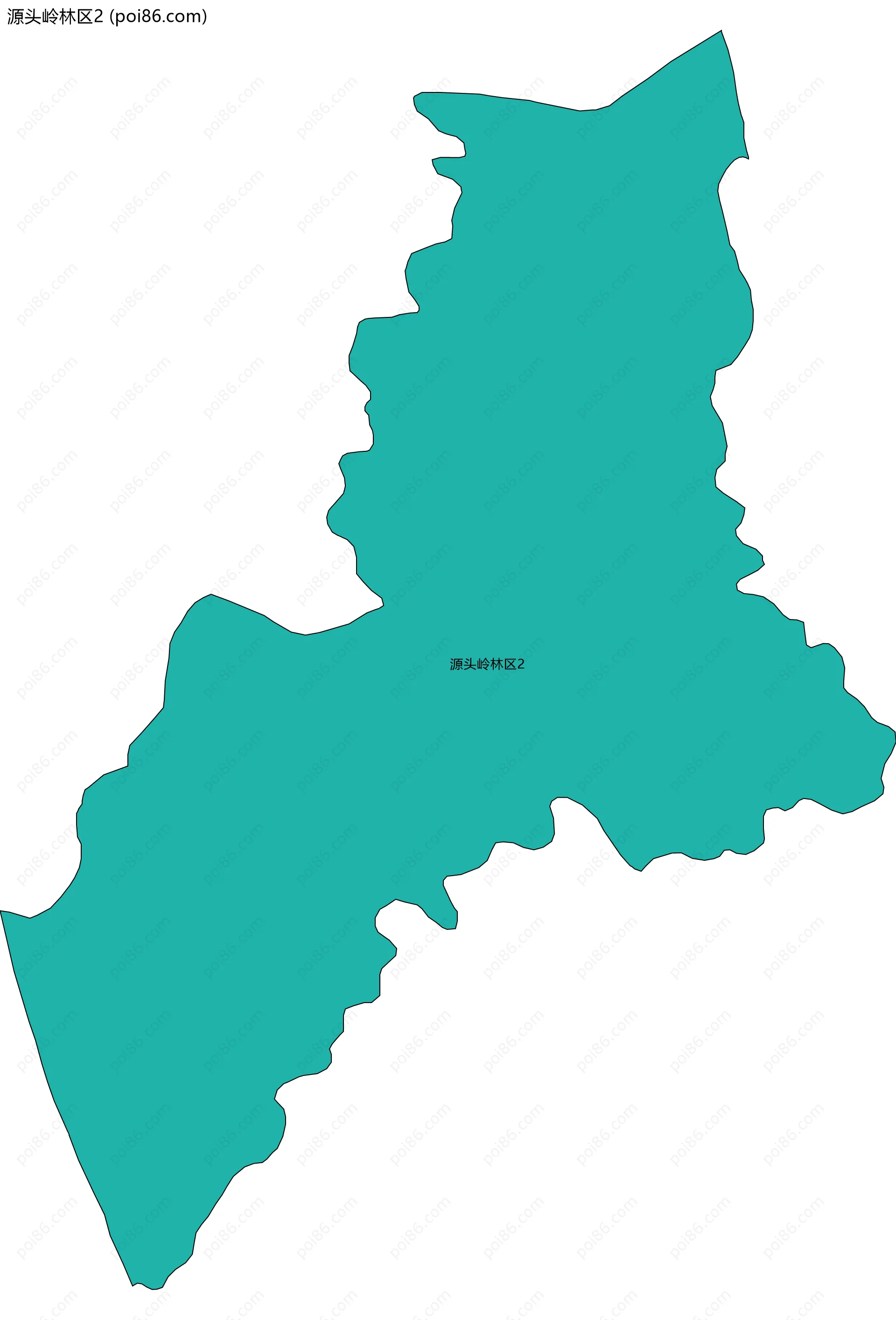 源头岭林区2边界地图