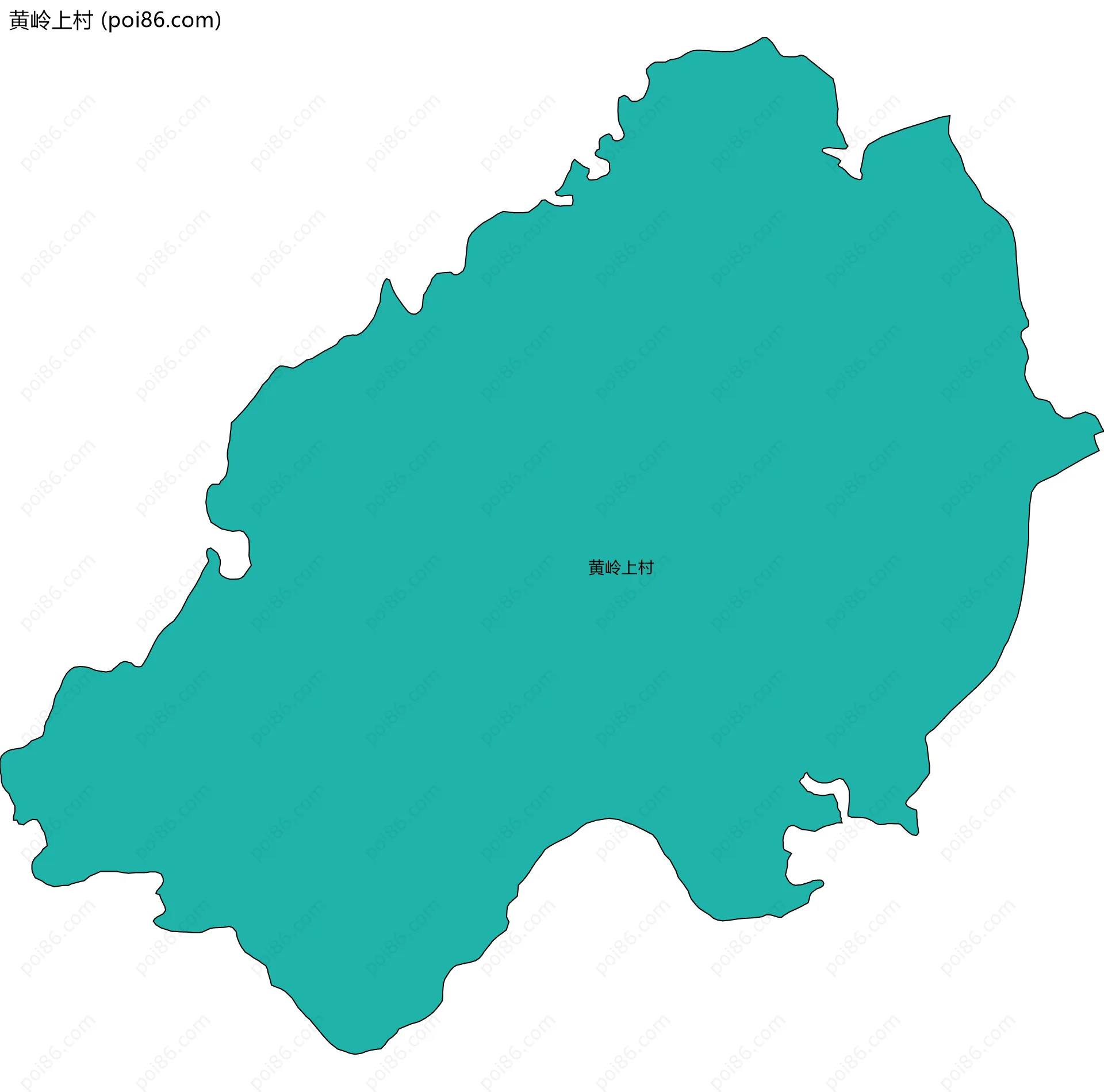 黄岭上村边界地图