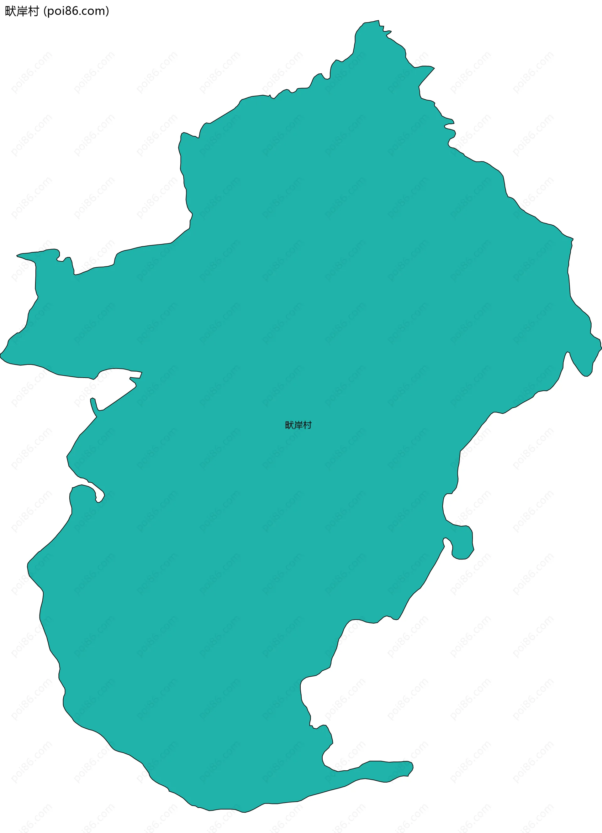 畎岸村边界地图