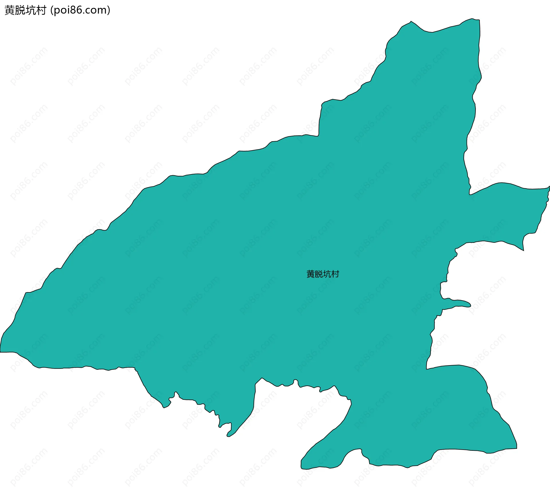 黄脱坑村边界地图