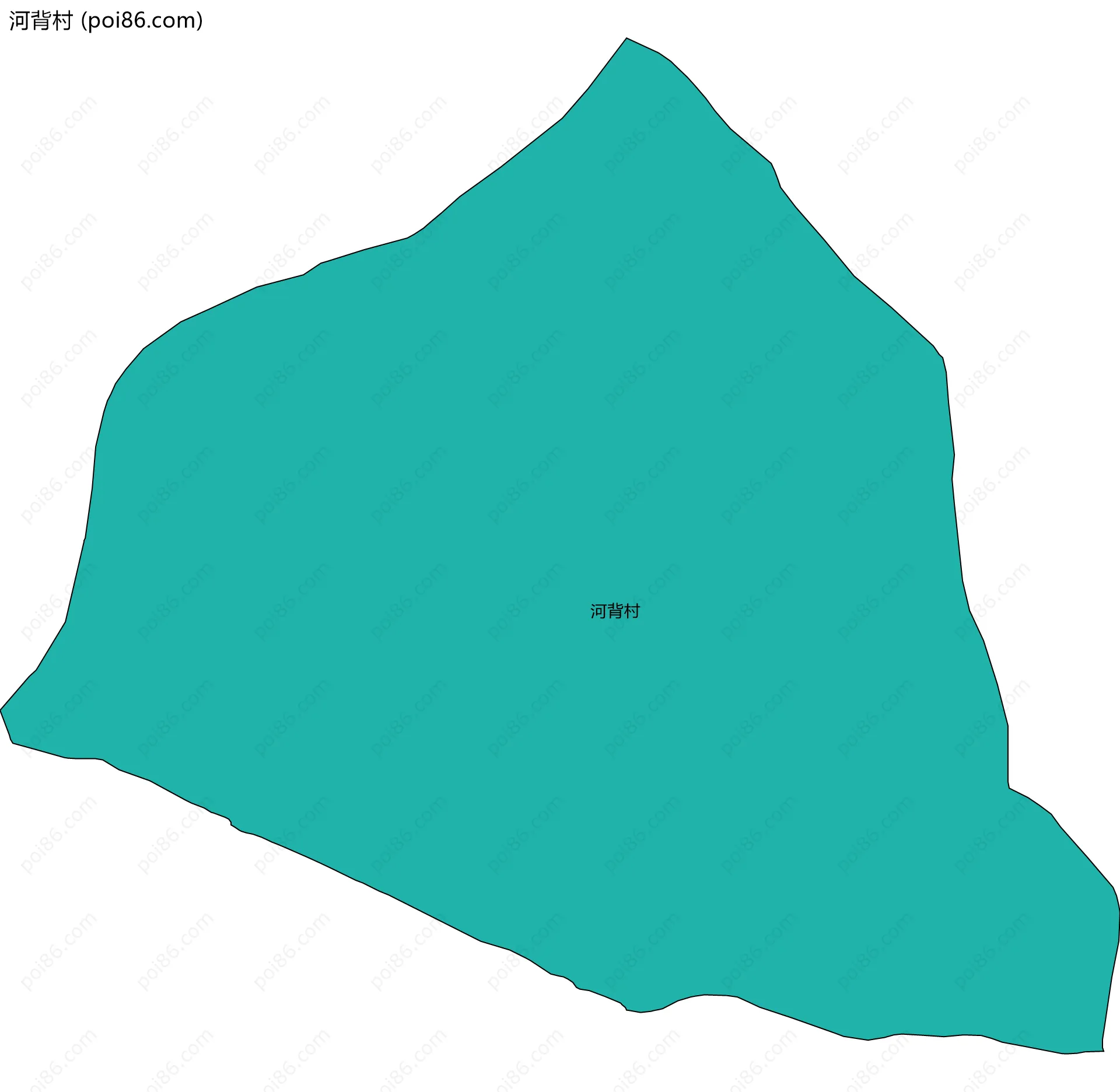 河背村边界地图