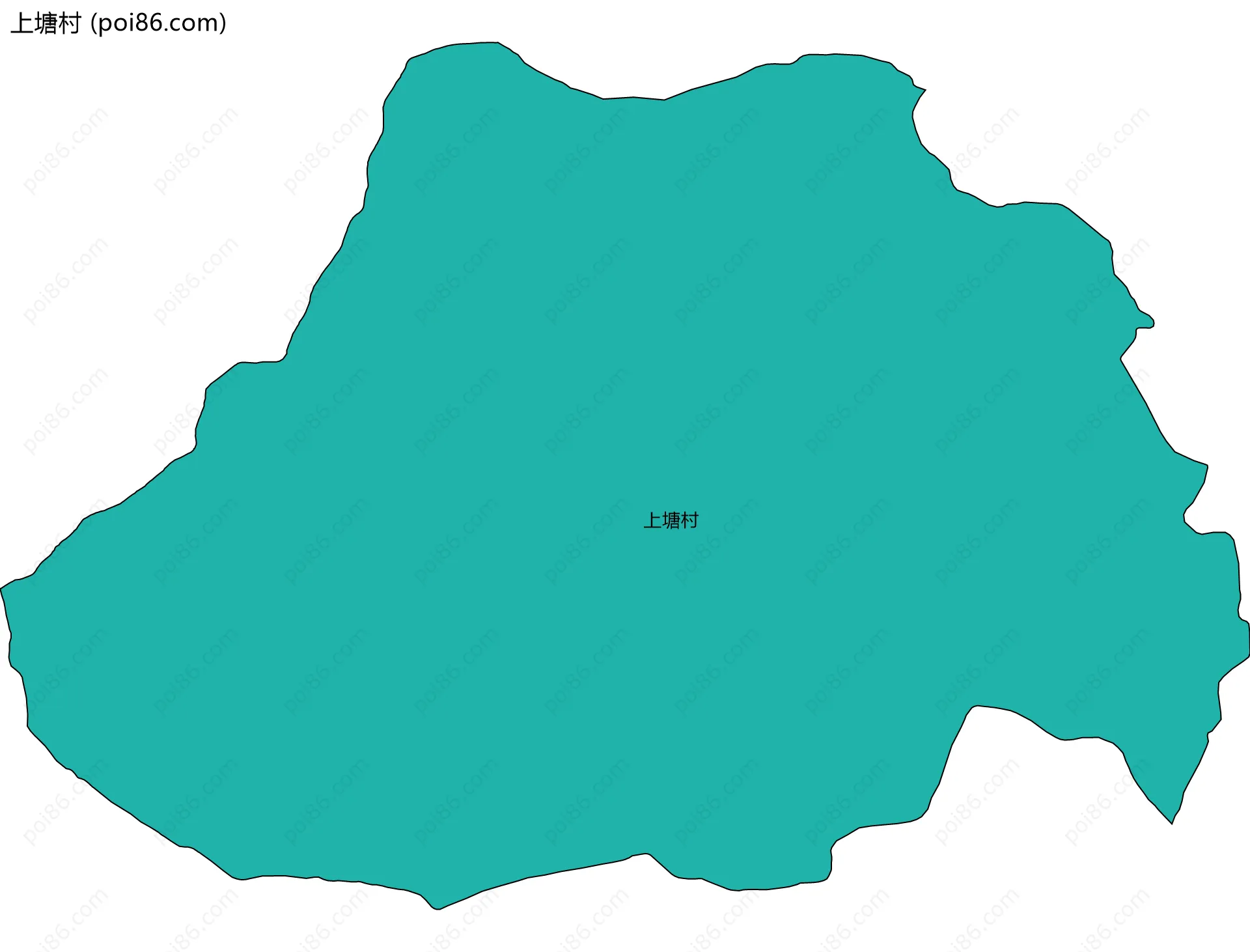 上塘村边界地图