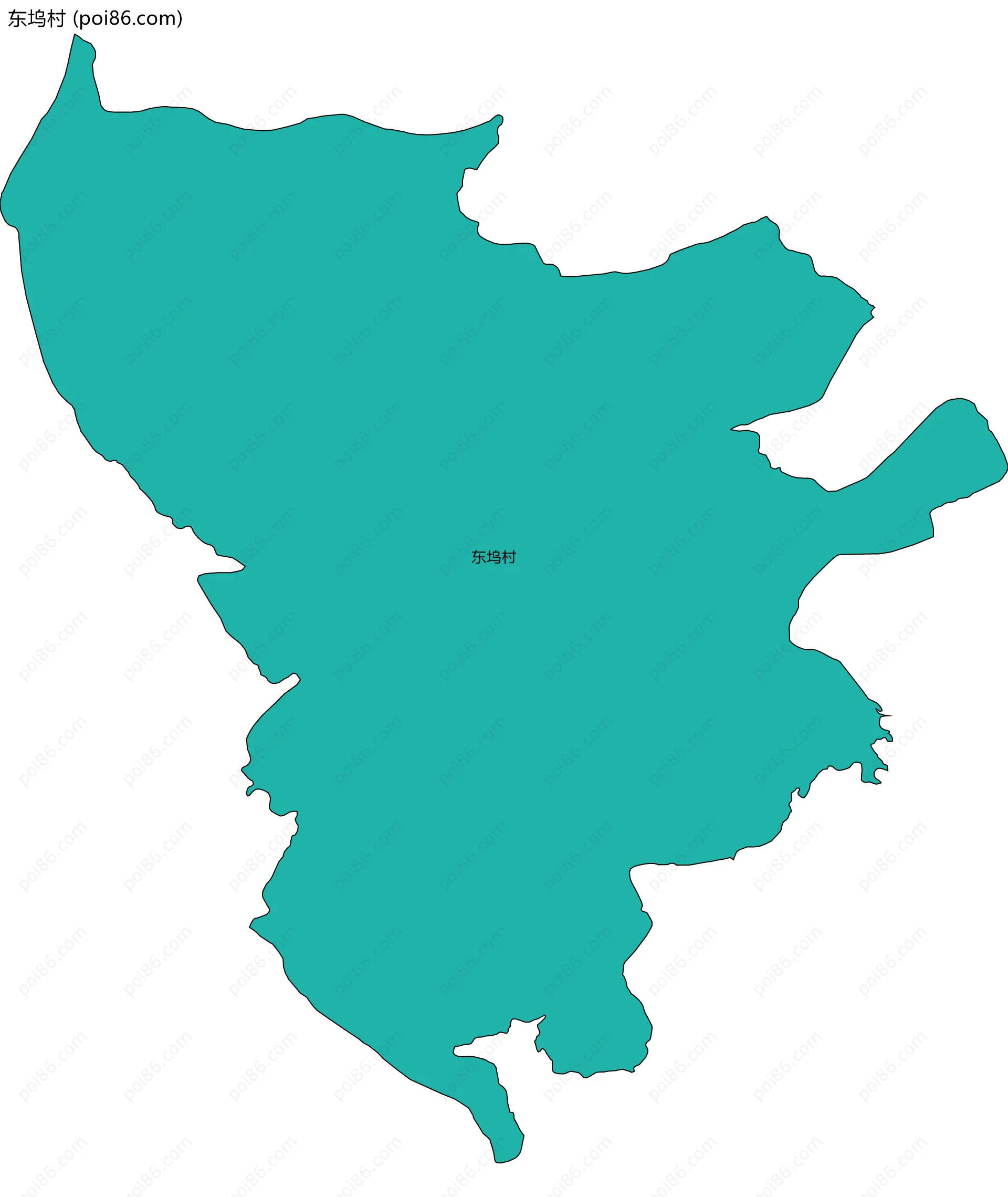 东坞村边界地图