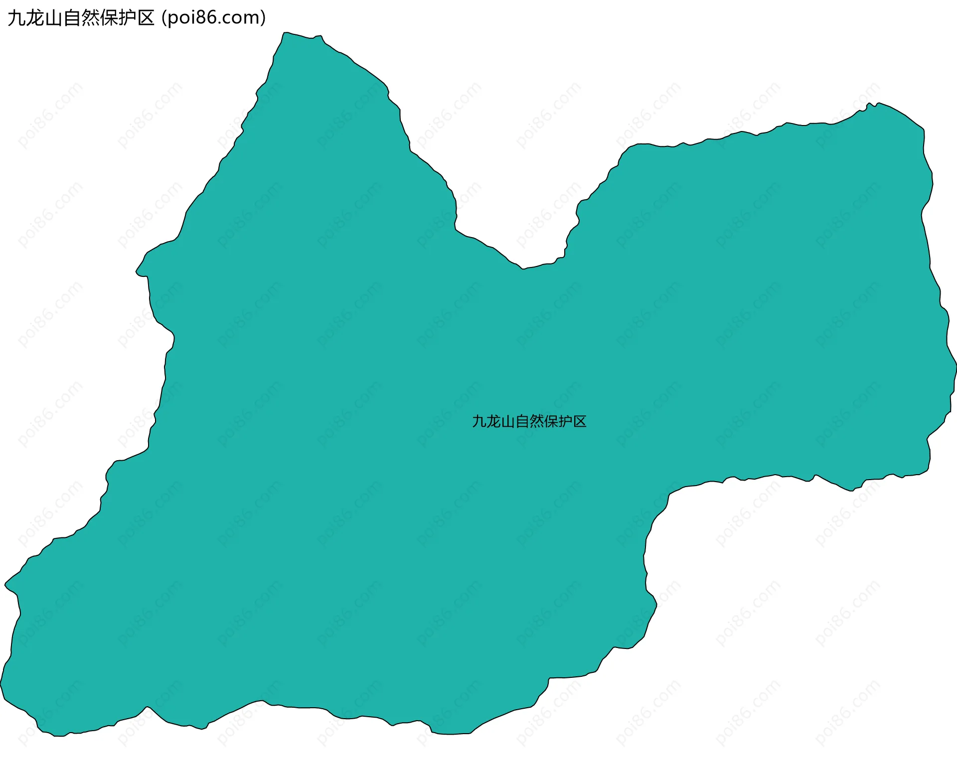 九龙山自然保护区边界地图